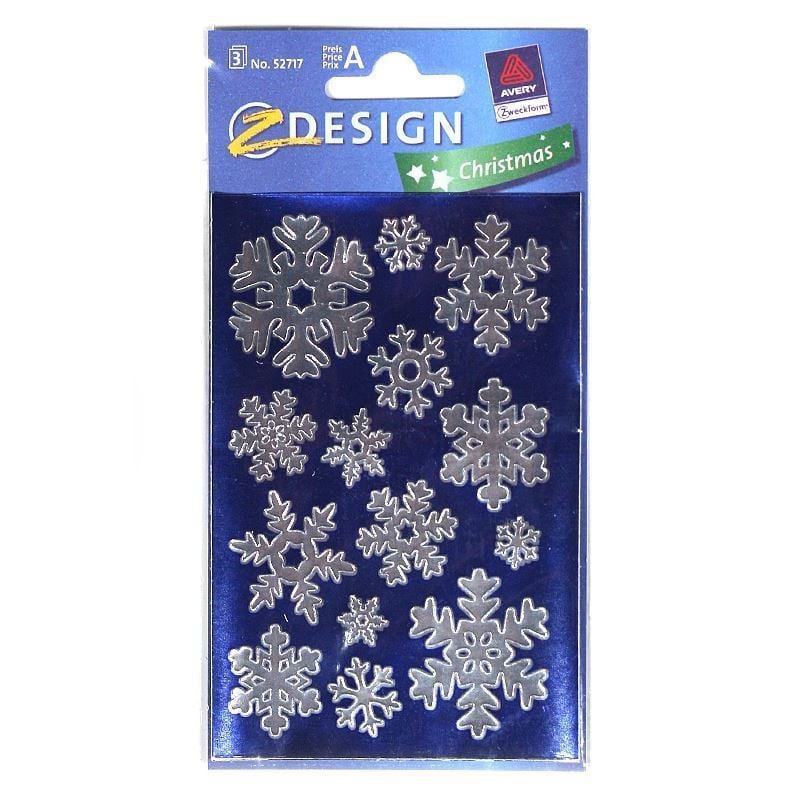Zweckform Stickers ‘Snowflakes’, paper, silver