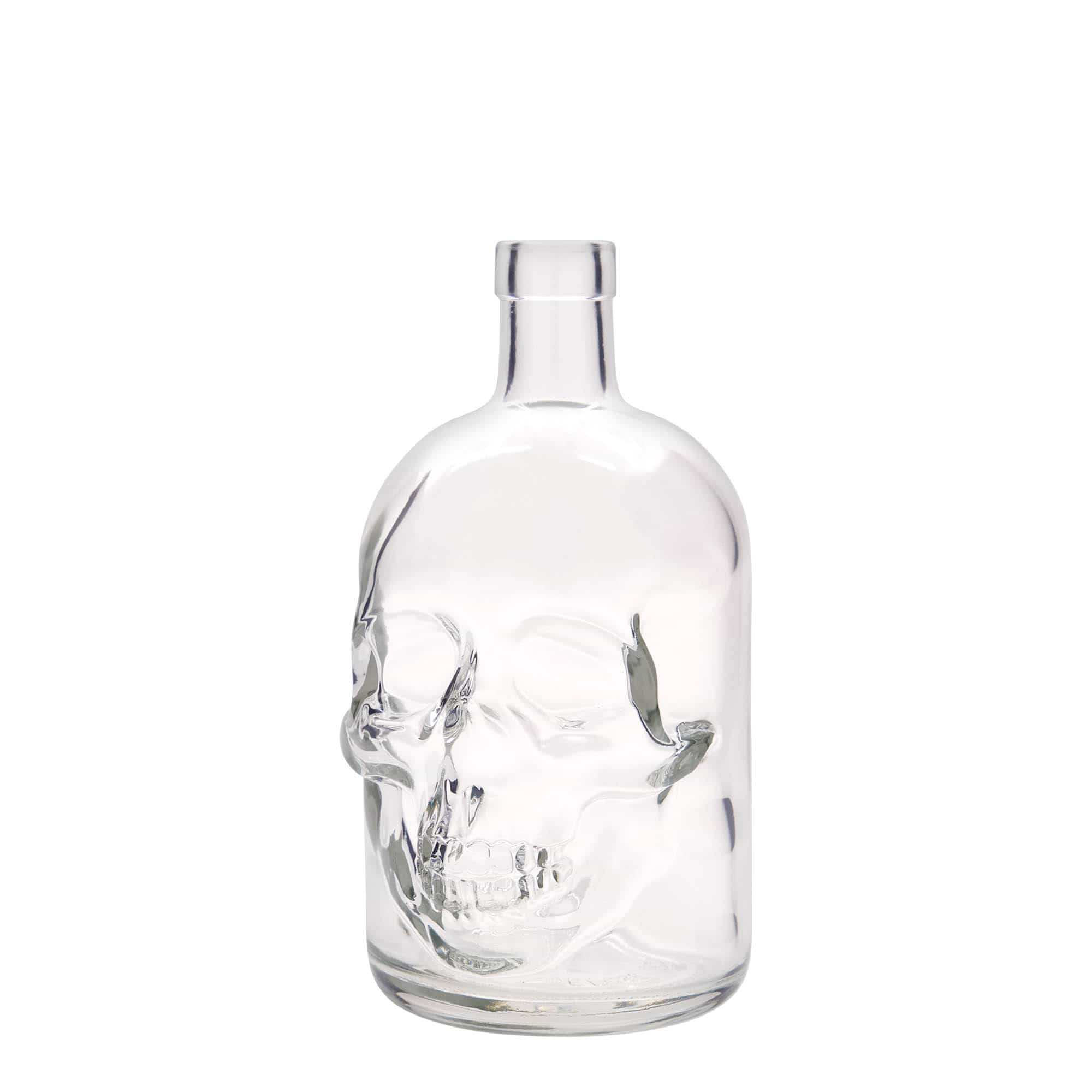700 ml glass bottle 'Skull', opening: cork 700 ml glass bottle 'Skull', opening: cork