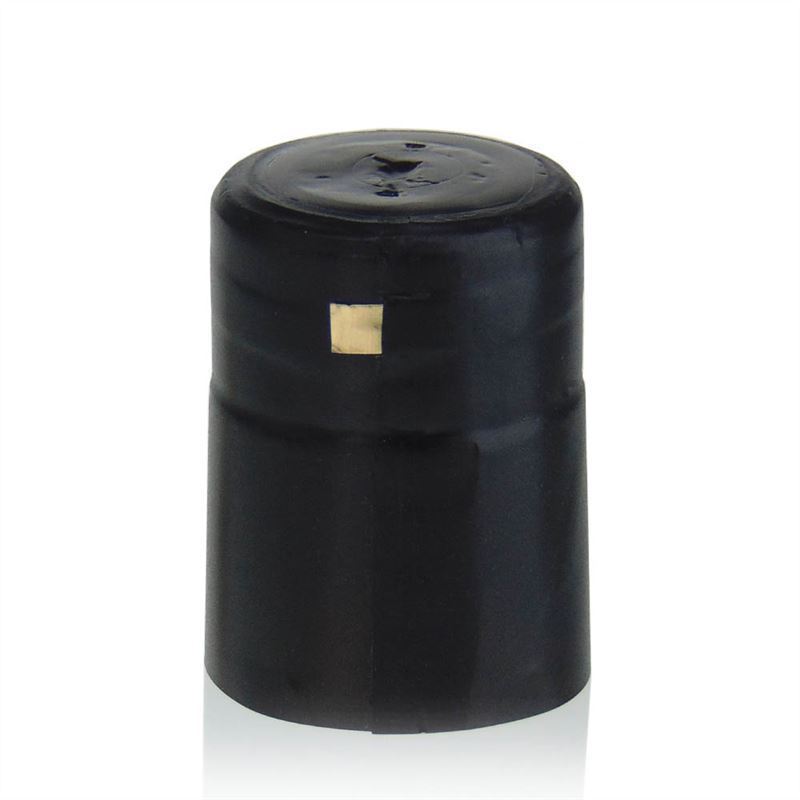 Shrink capsule 32x41, PVC plastic, black Shrink capsule 32x41, PVC plastic, black