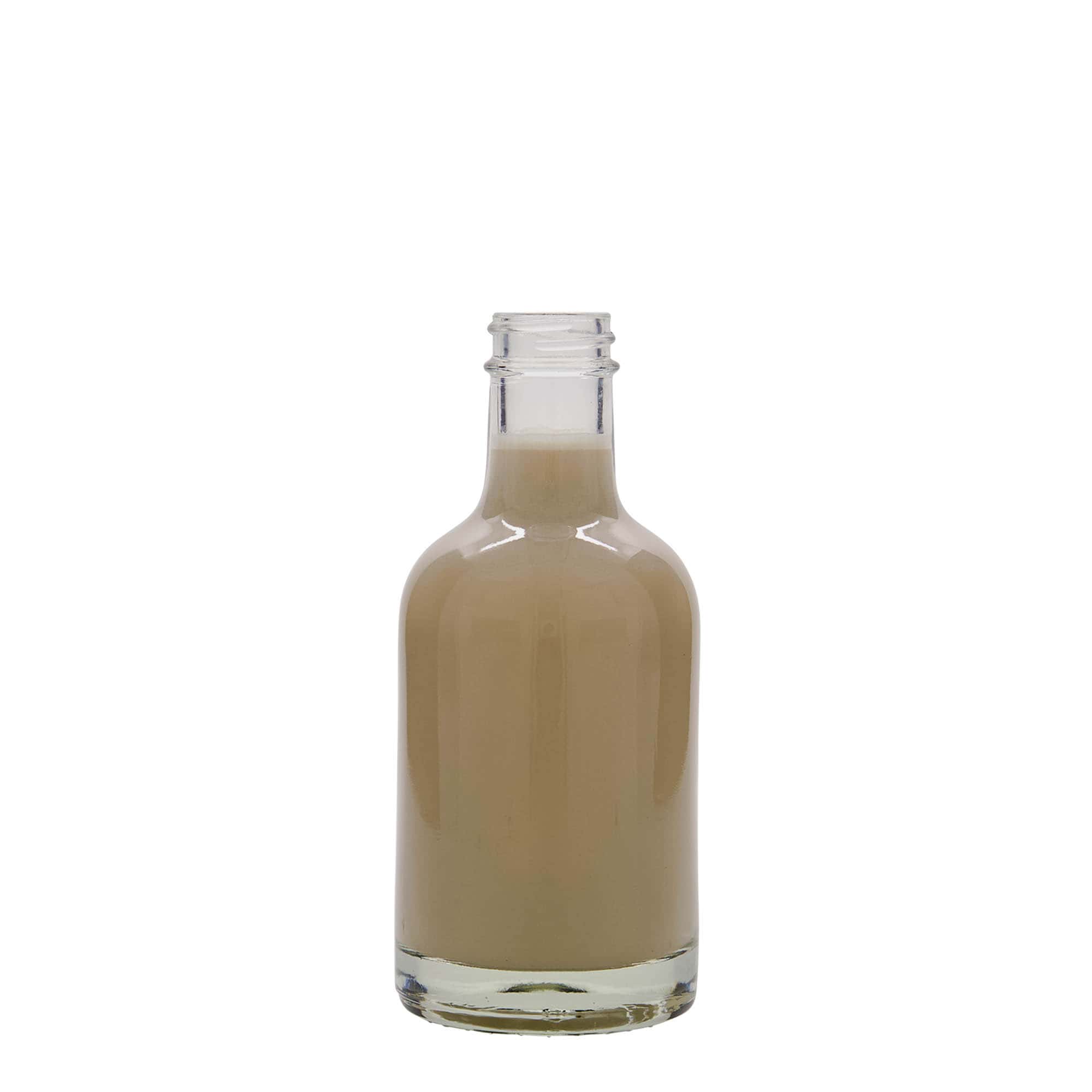 200 ml glass bottle 'First Class', opening: GPI 28 200 ml glass bottle 'First Class', opening: GPI 28