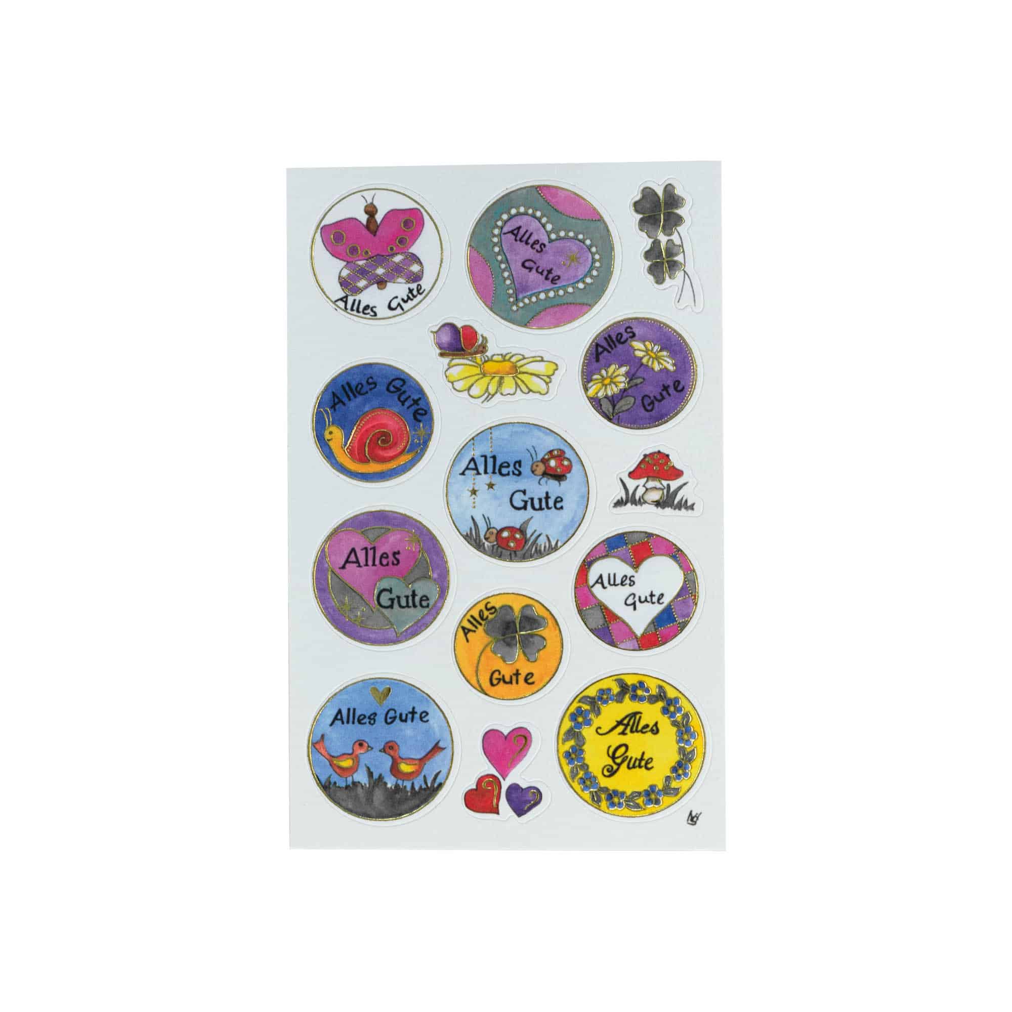 Zweckform Sticker 'All the Best', multicoloured Zweckform Sticker 'All the Best', multicoloured