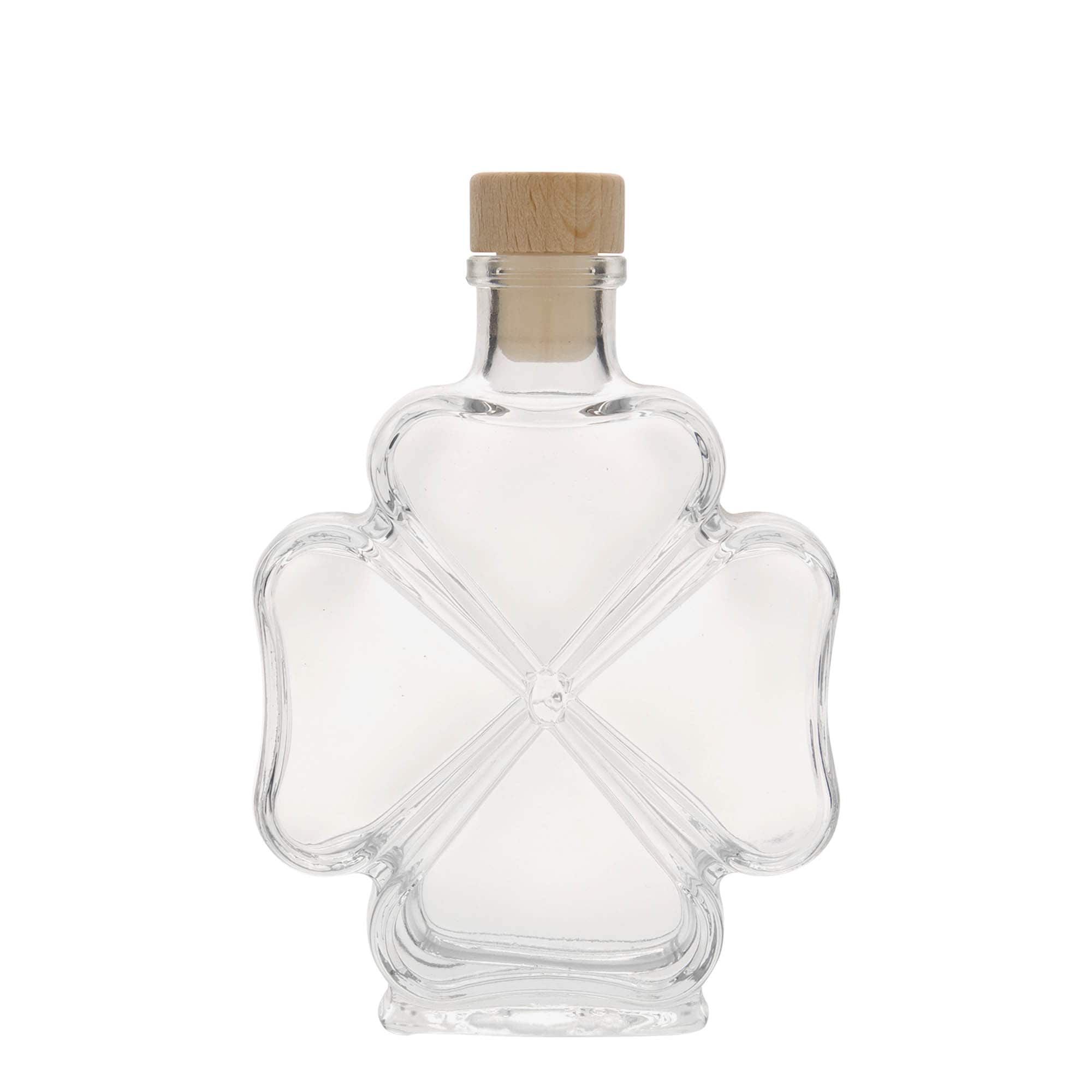 200 ml glass bottle 'Cloverleaf', opening: cork
