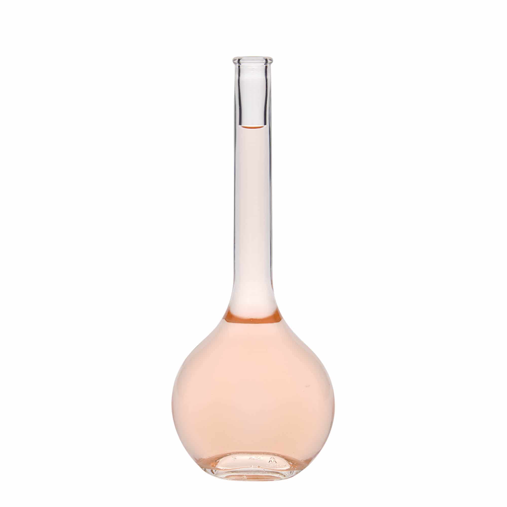 500 ml glass bottle 'Contessa', oval, closure: cork