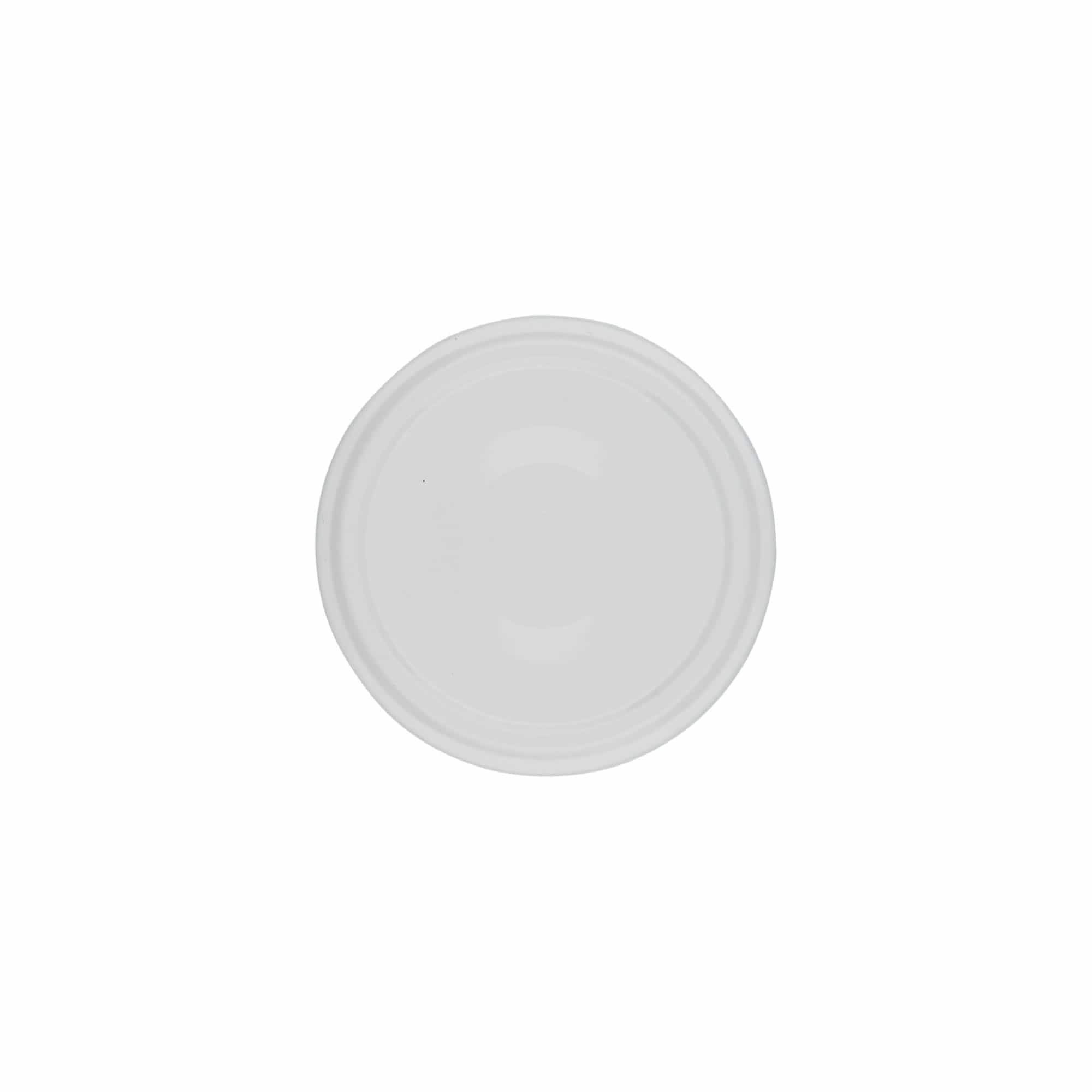 Twist-off lid, tinplate, white, for opening: TO 66 Twist-off lid, tinplate, white, for opening: TO 66