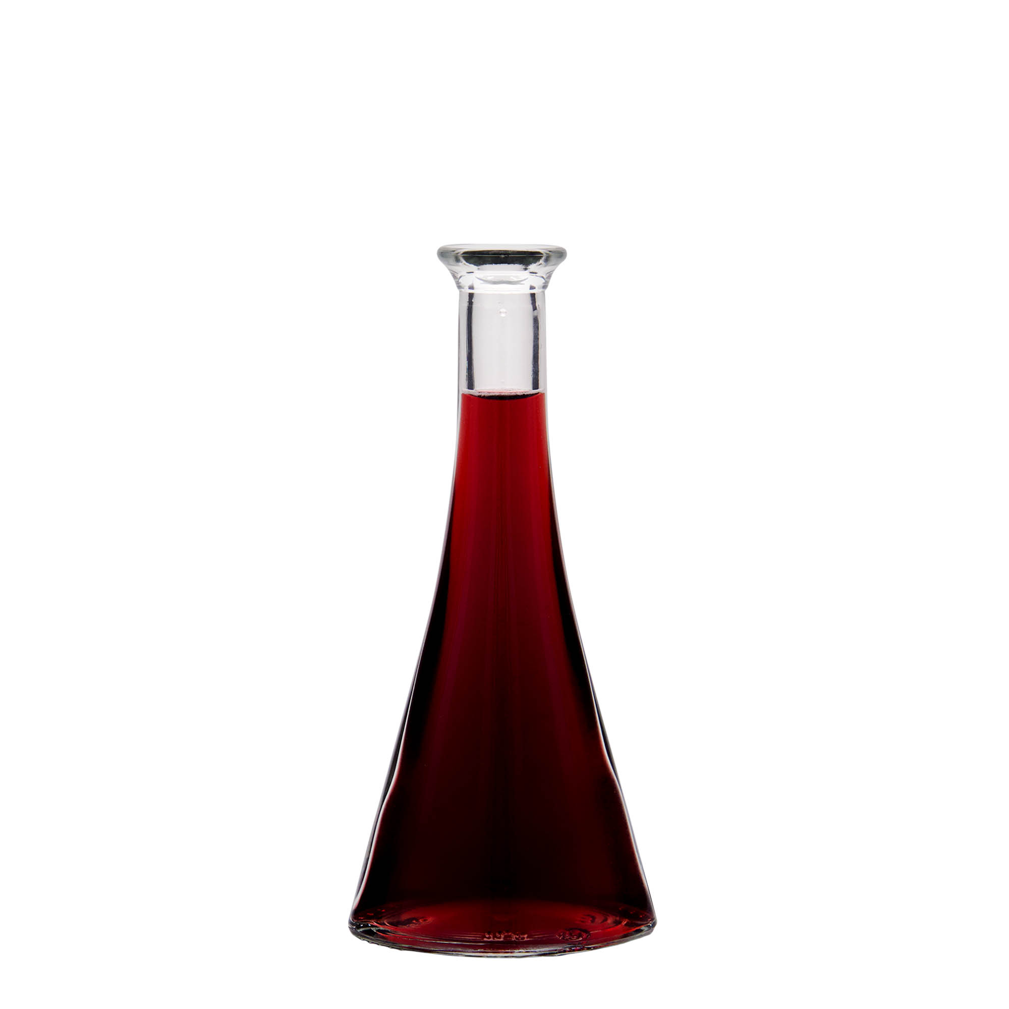 100 ml glass bottle 'Veronica', half-round, opening: cork