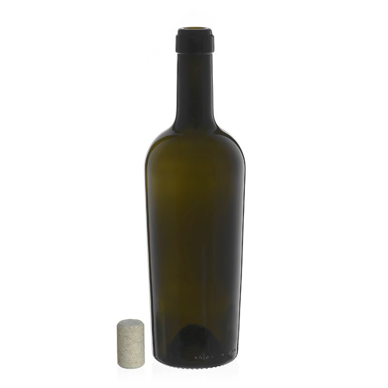750 ml wine bottle ‘Imperiale’, antique green, neck: cork