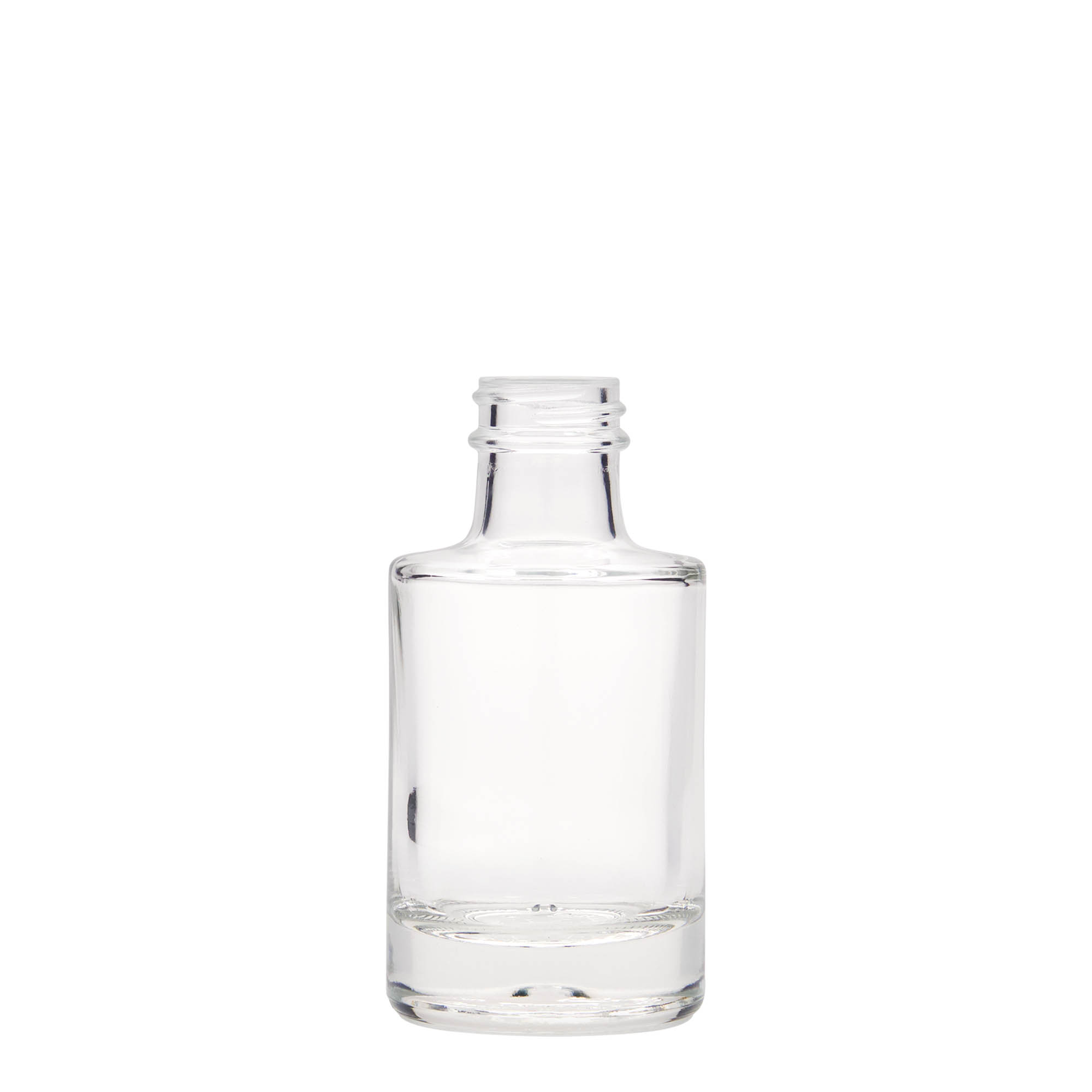 100 ml glass bottle ‘Aventura’, opening: GPI 28 100 ml glass bottle ‘Aventura’, opening: GPI 28