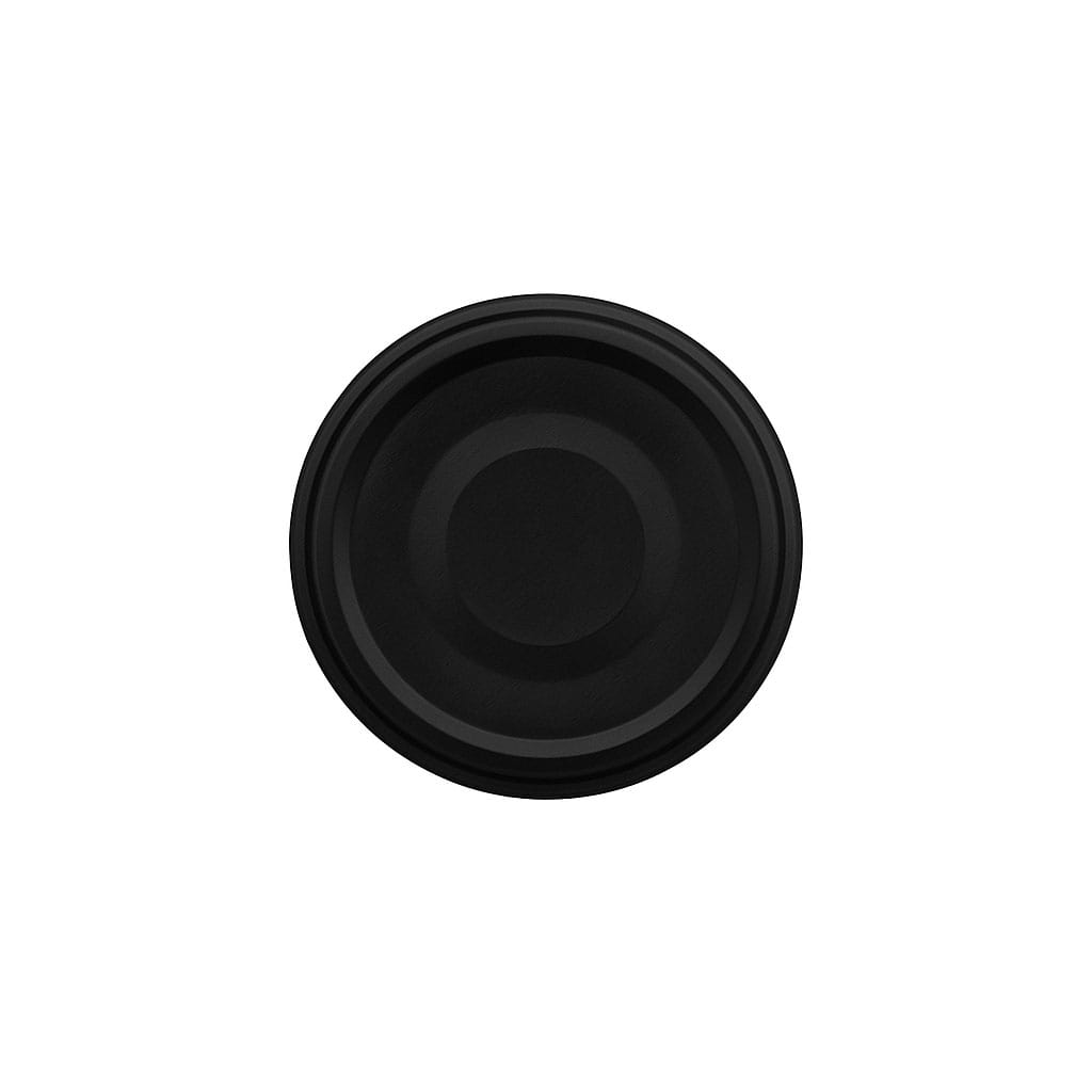 Twist-off lid, tinplate, black, for opening: TO 48