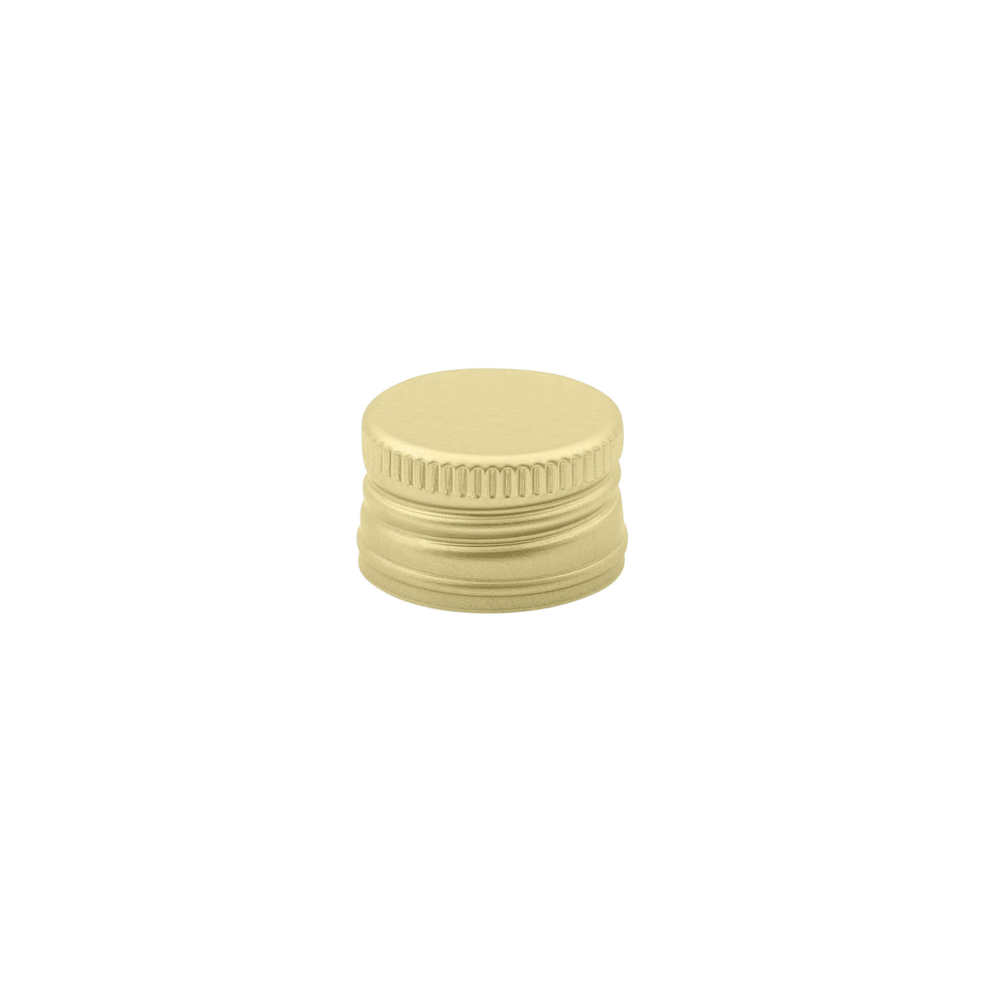 Screw cap, metal, gold, for opening: PP 22 Screw cap, metal, gold, for opening: PP 22