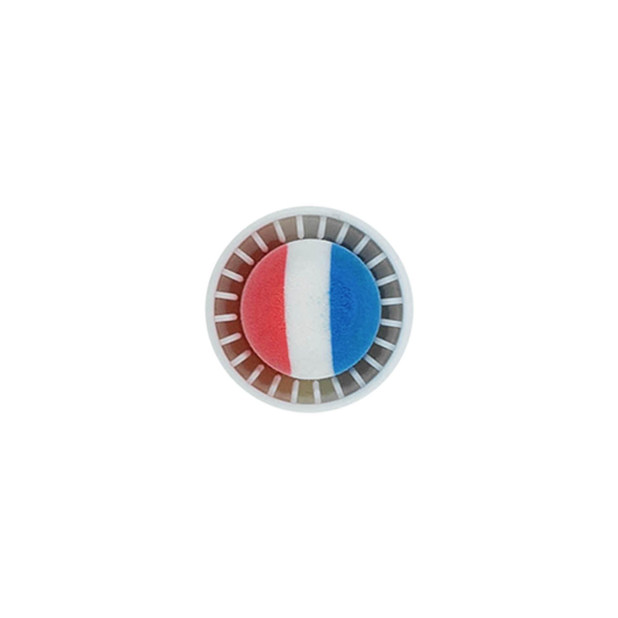 Handle cork 19 mm 'France', plastic, multicoloured, for opening: cork