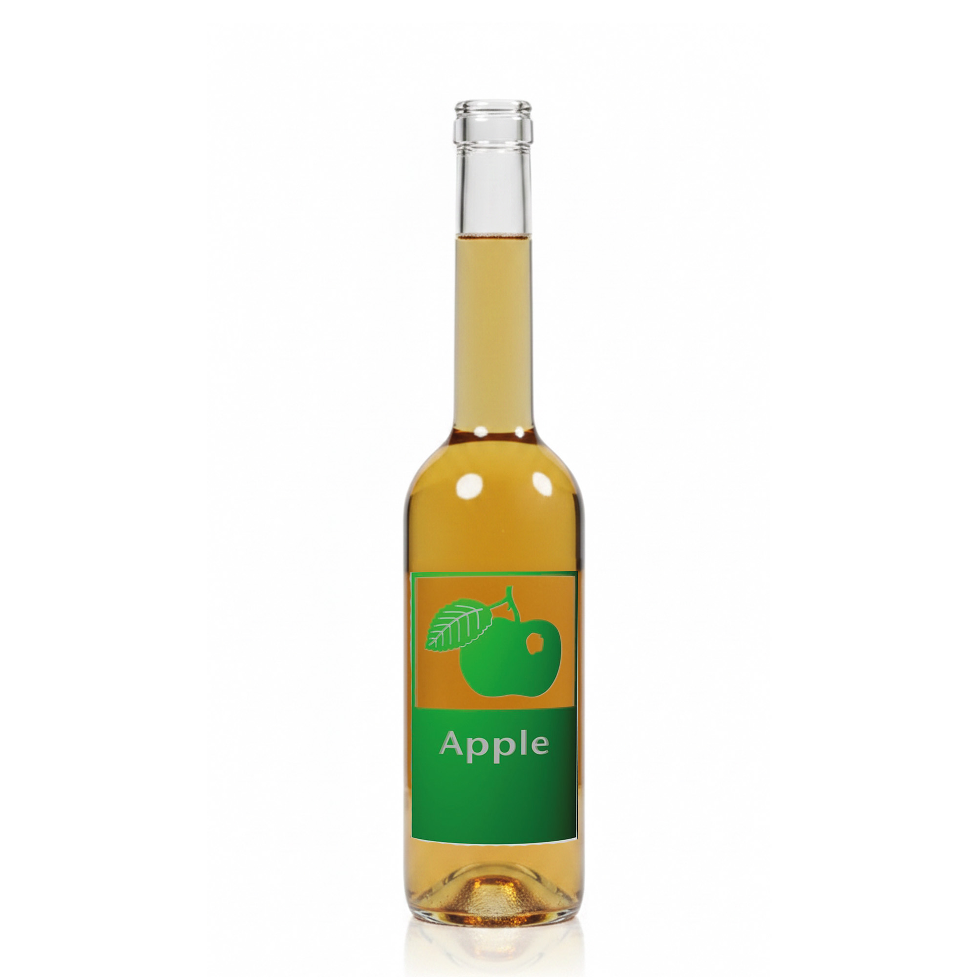 500 ml glass bottle 'Opera', design: Apple, opening: cork