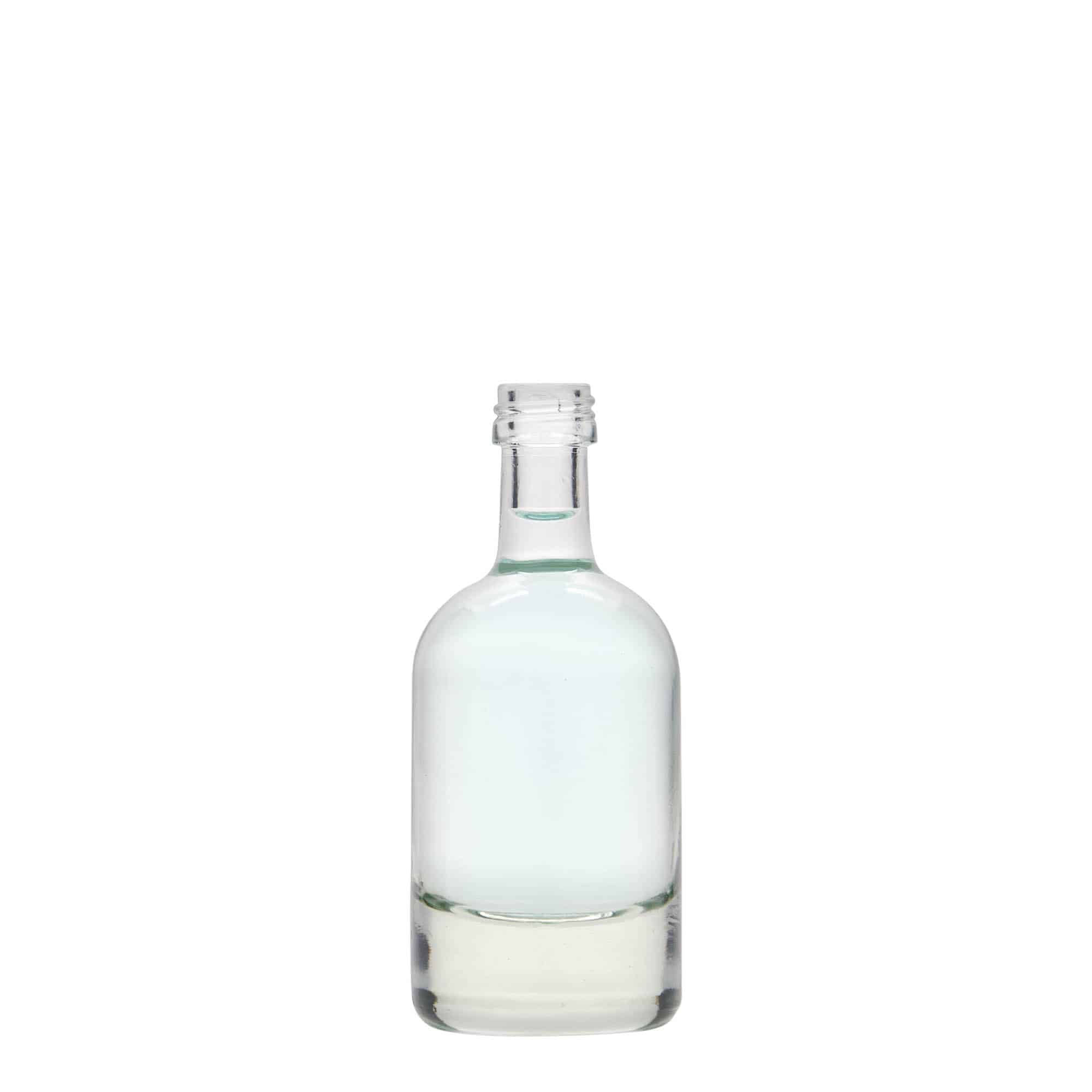 50 ml glass bottle 'Linea Uno', opening: PP 18 50 ml glass bottle 'Linea Uno', opening: PP 18