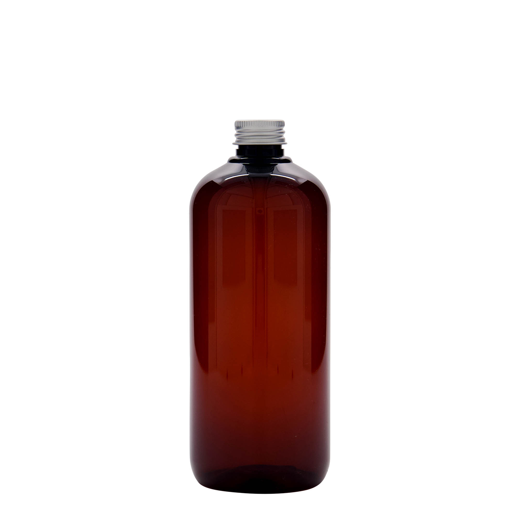 500 ml recycled plastic bottle 'Victor's Best', PCR, brown, neck: 24/410