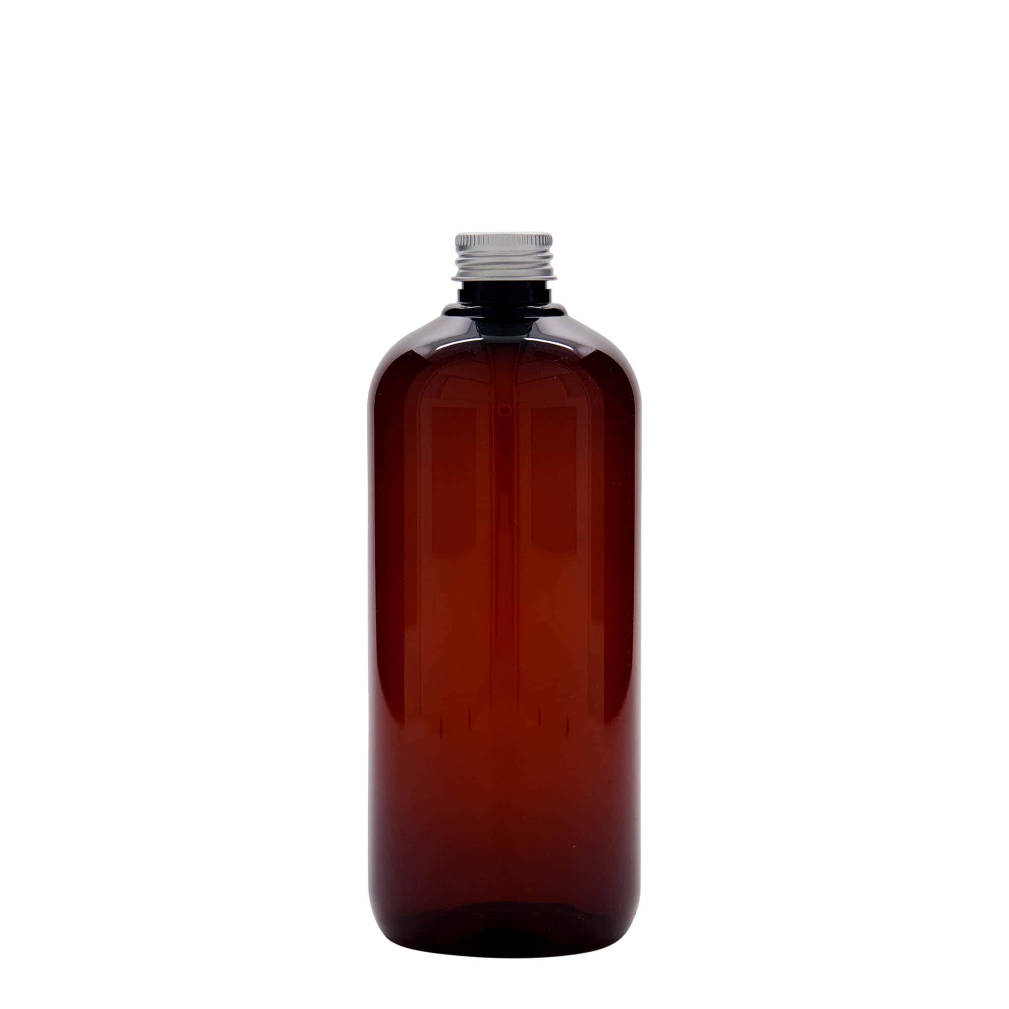 500 ml recycled plastic bottle 'Victor's Best', PCR, brown, neck: 24/410