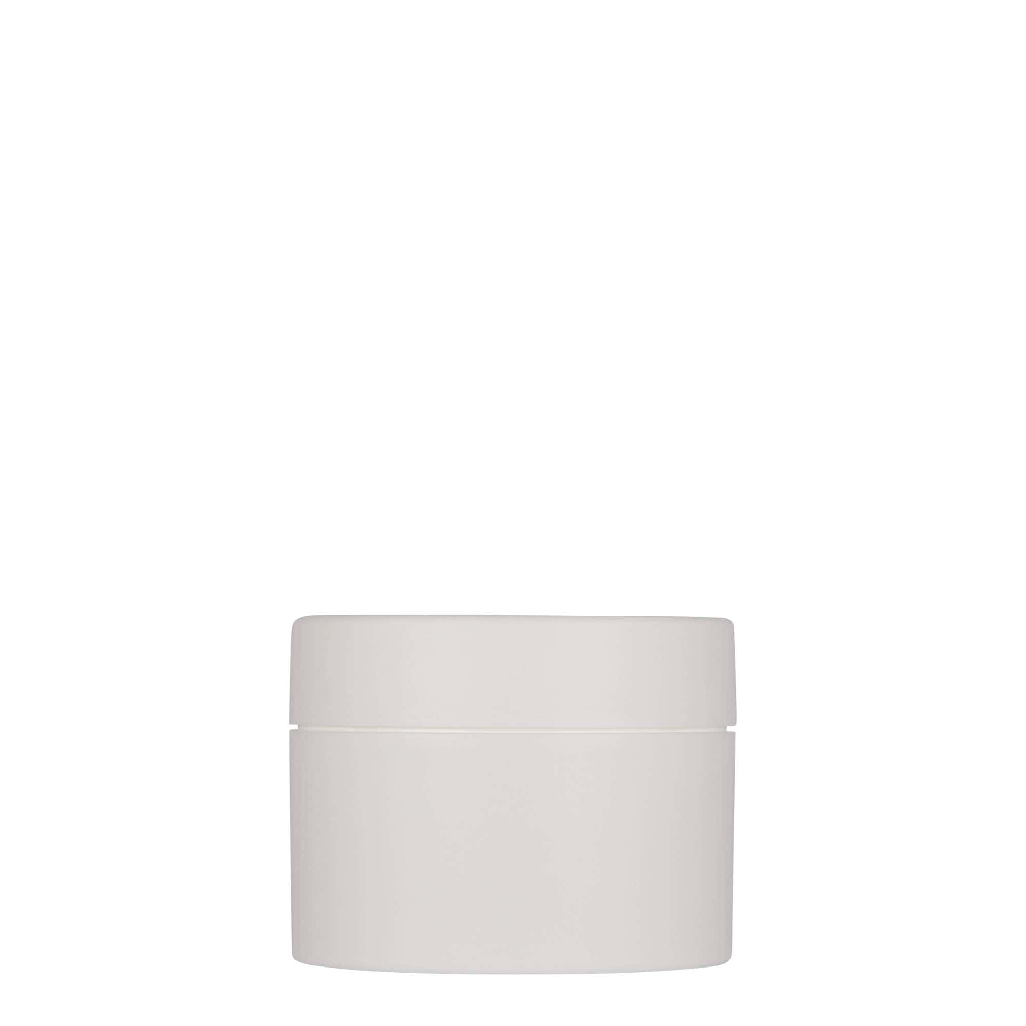 100 ml plastic jar 'Antonella', PP, white, opening: screw cap