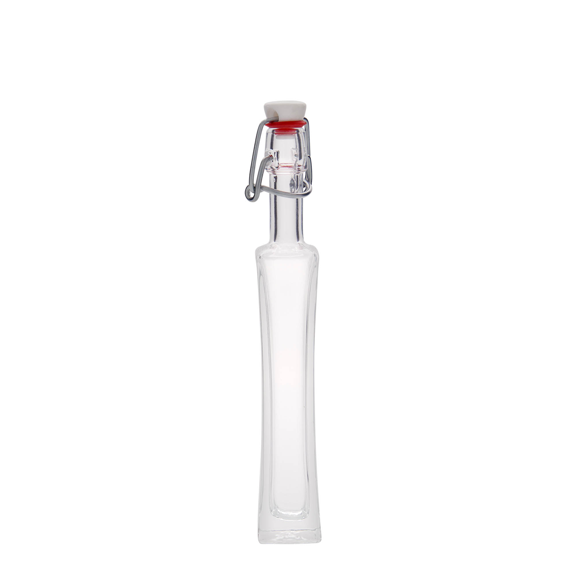 40 ml glass bottle ‘Koko’, square, opening: swing top closure