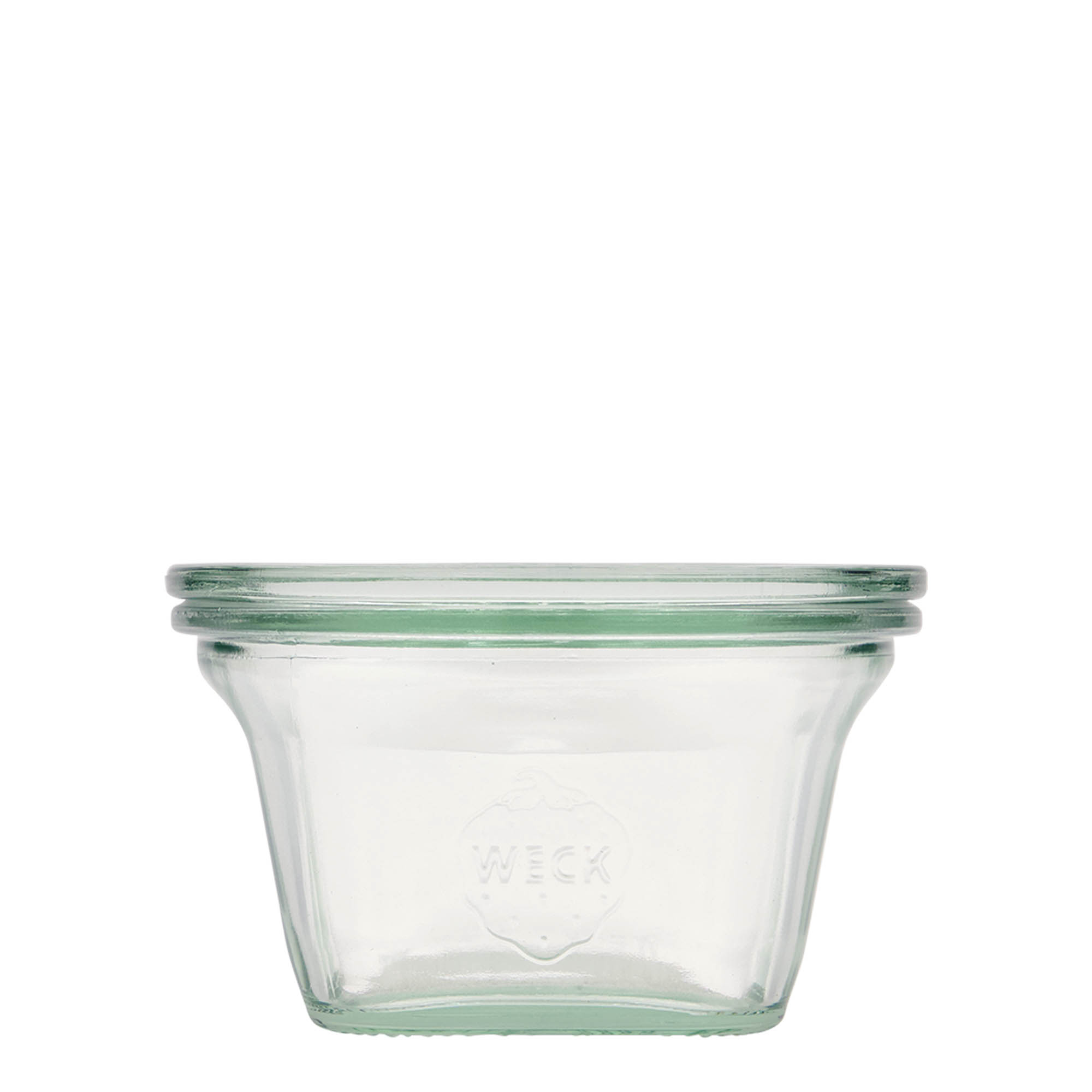 6x 290 ml WECK Quadro jar with glass lid RR 100