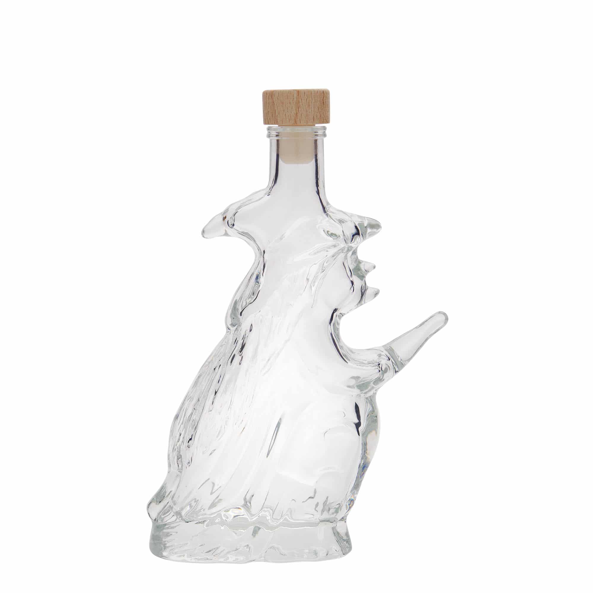 200 ml glass bottle 'Witch', closure: cork