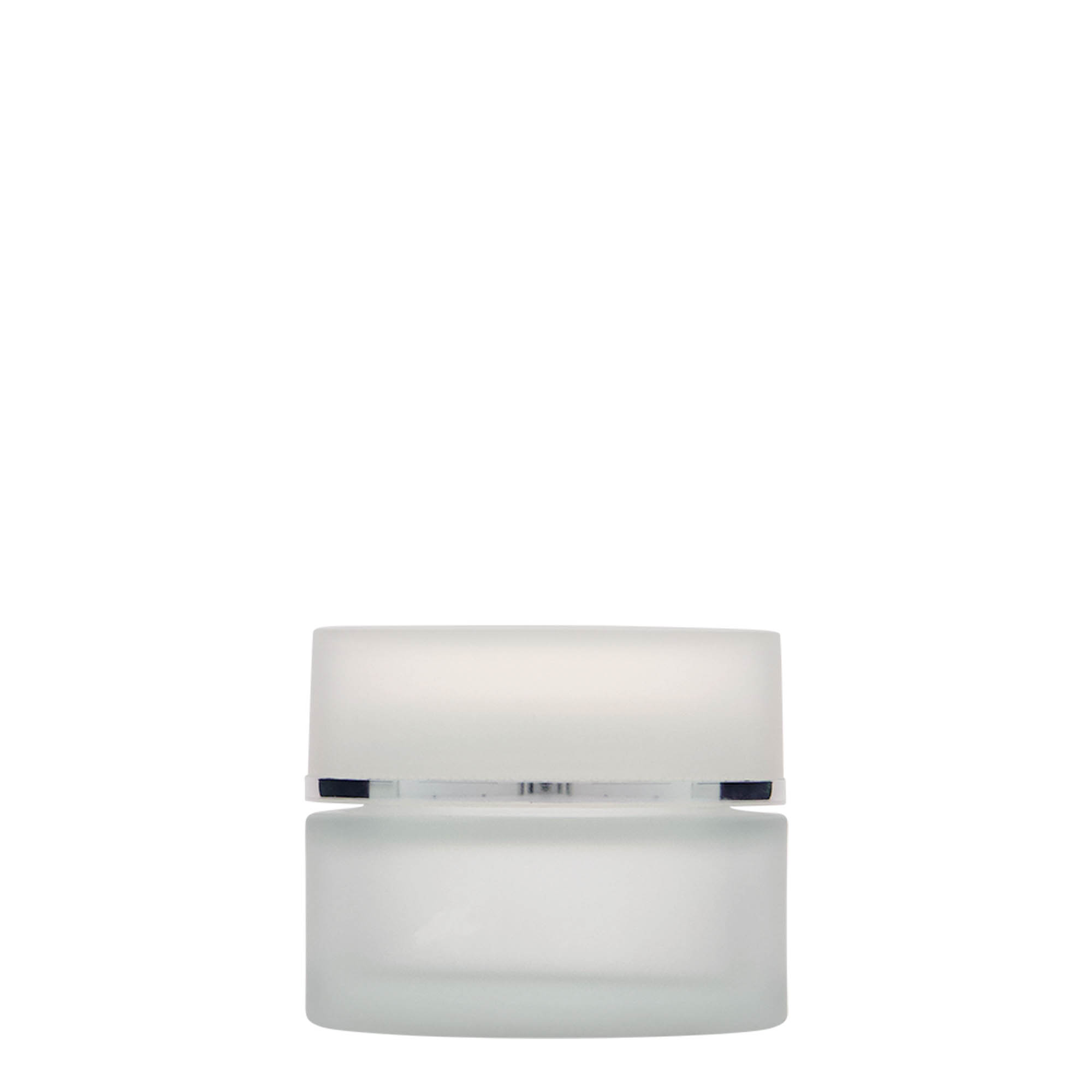 50 ml jar 'Platinum Edition', glass, frosted, opening: screw cap 50 ml jar 'Platinum Edition', glass, frosted, opening: screw cap