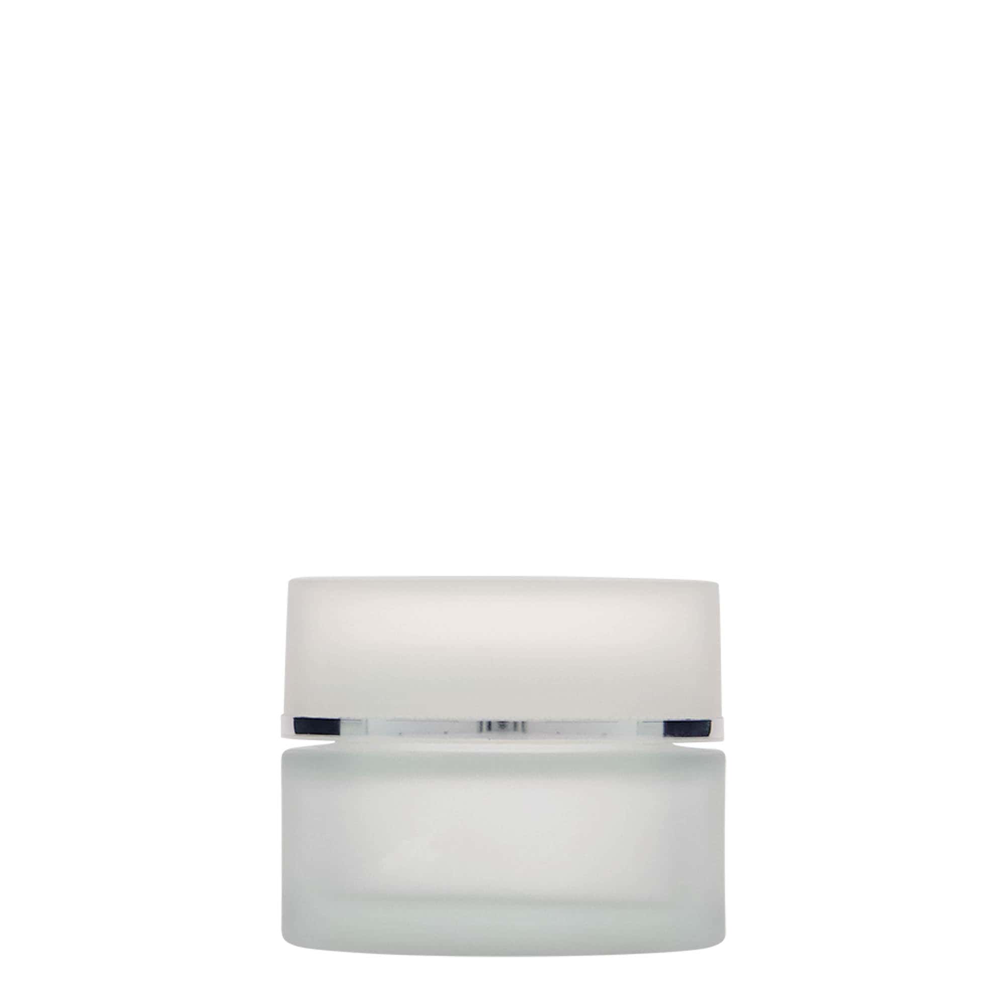 50 ml jar 'Platinum Edition', glass, frosted, opening: screw cap