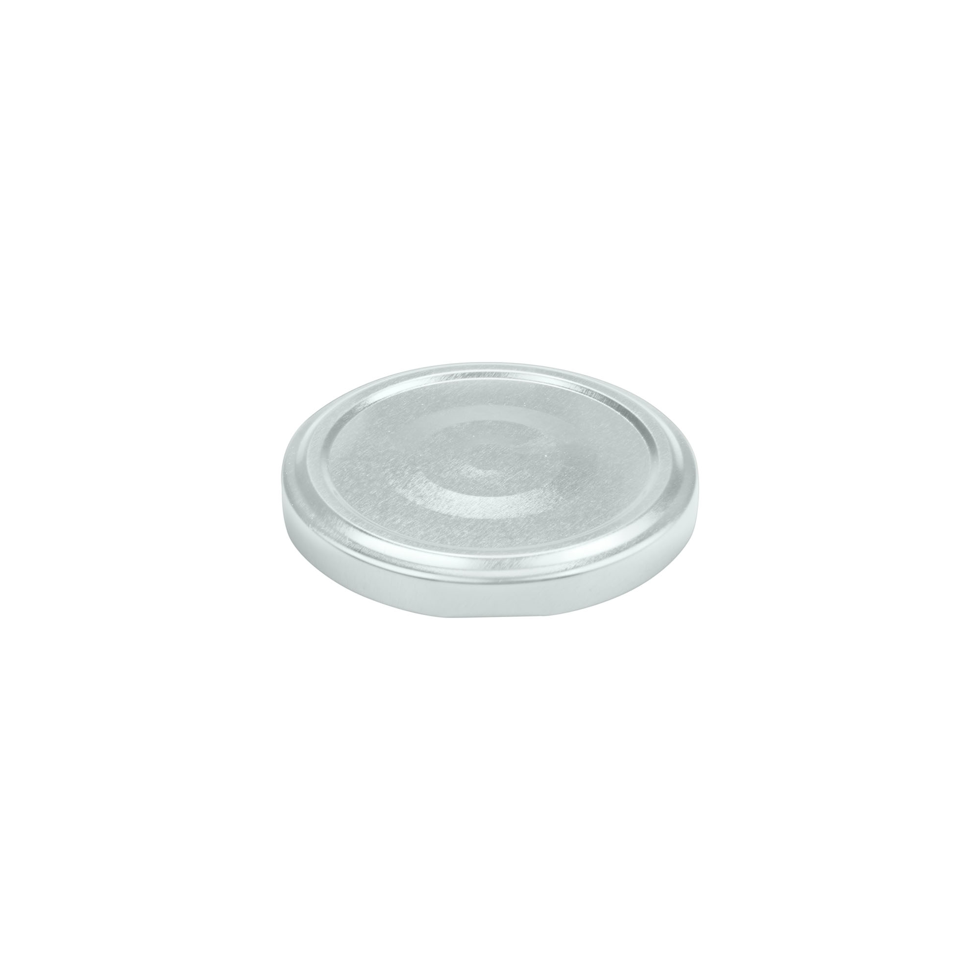 Twist-off lid, tinplate, silver, for opening: TO 66 Twist-off lid, tinplate, silver, for opening: TO 66