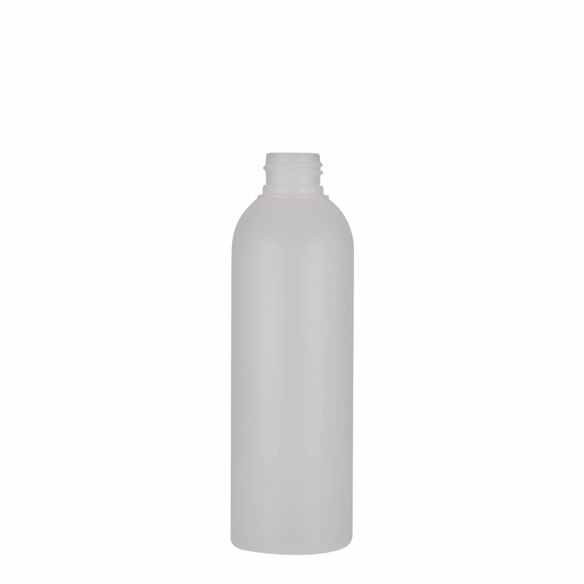 200 ml plastic bottle 'Tuffy', HDPE, natural, closure: GPI 24/410
