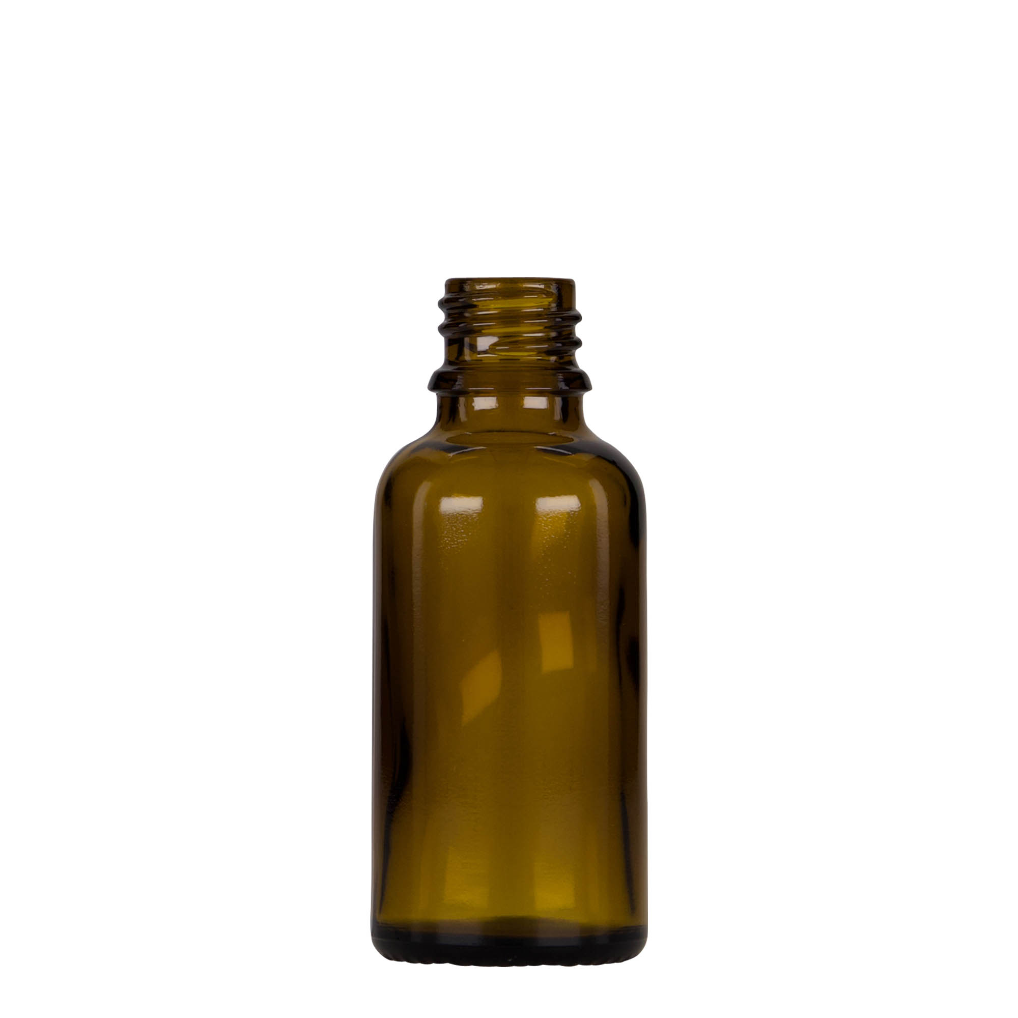 30 ml dropper bottle medicine, glass, brown-black, opening: DIN 18