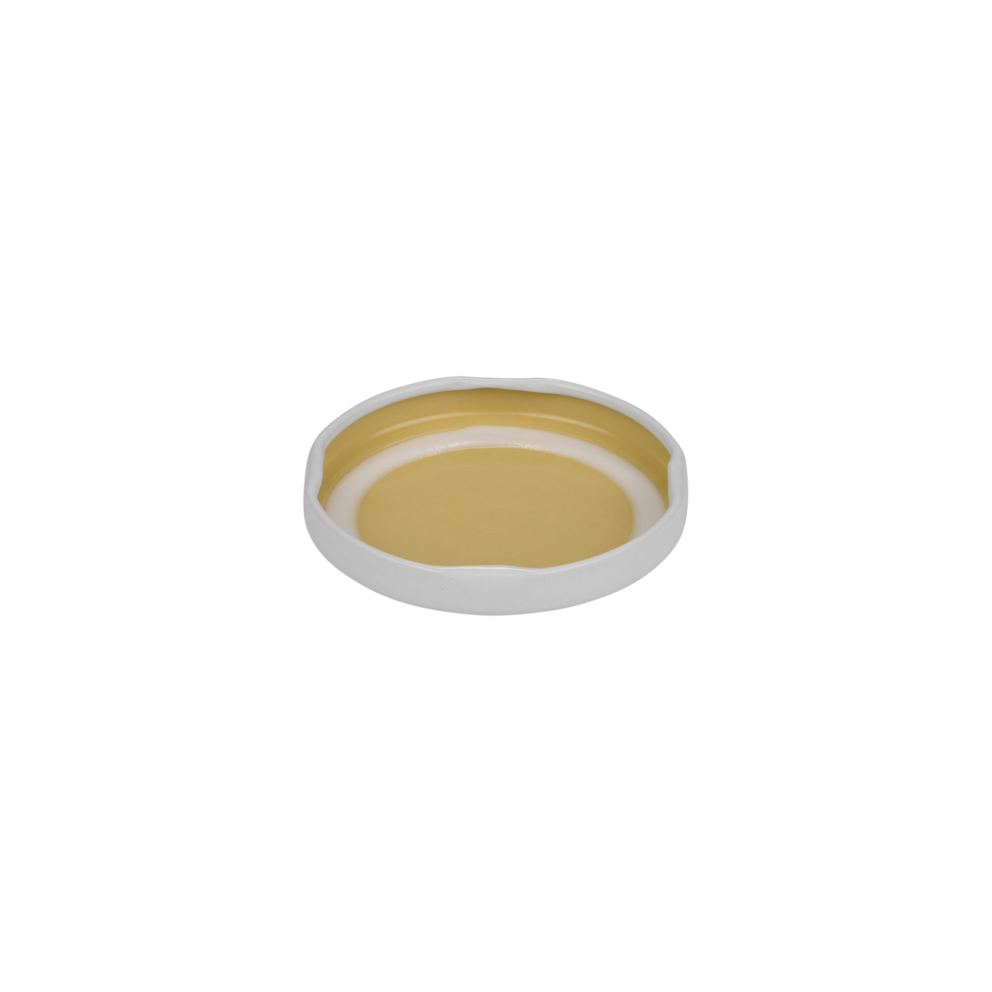 Twist-off lid, tinplate, white, for opening: TO 58 Twist-off lid, tinplate, white, for opening: TO 58