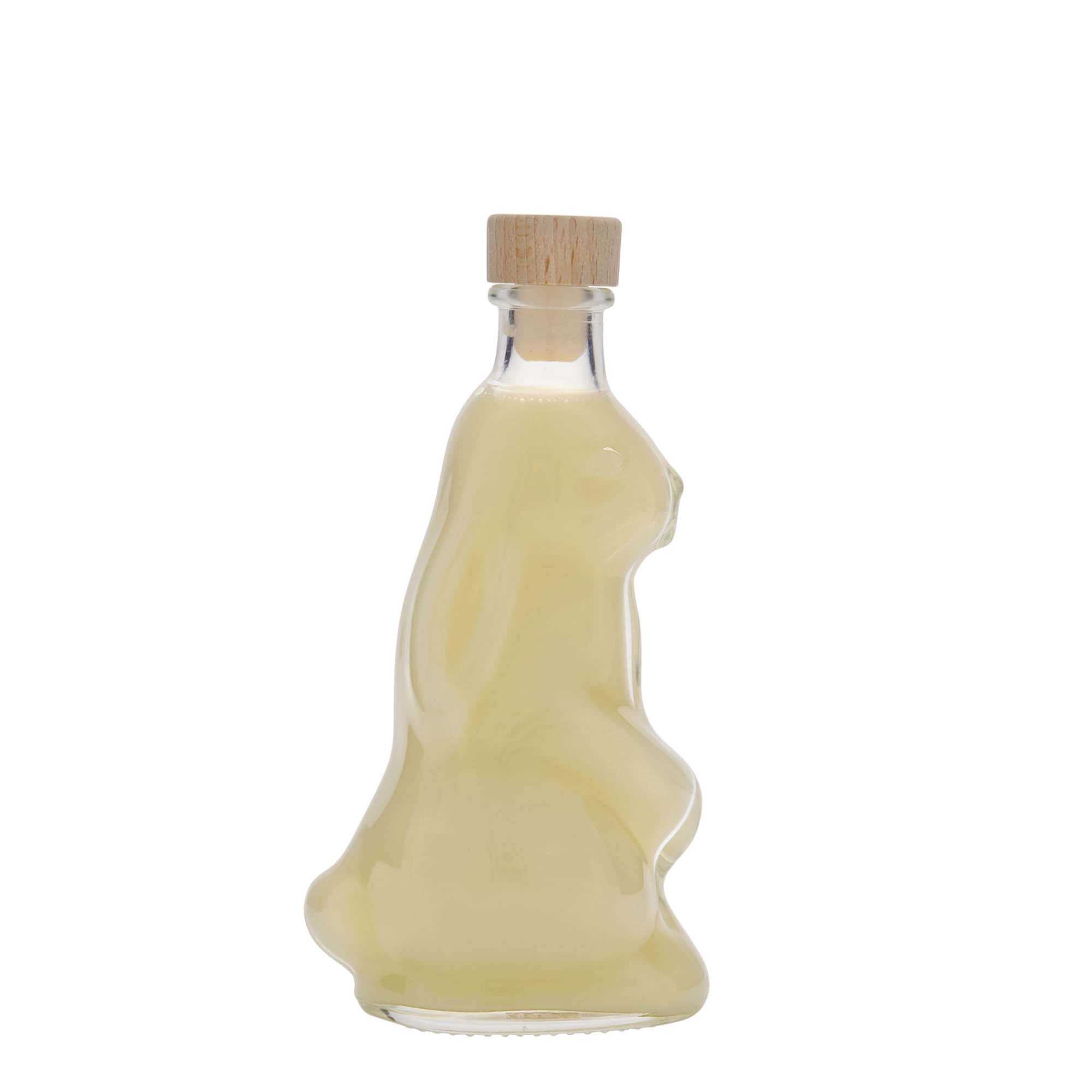 200 ml glass bottle ‘Rabbit’, opening: cork