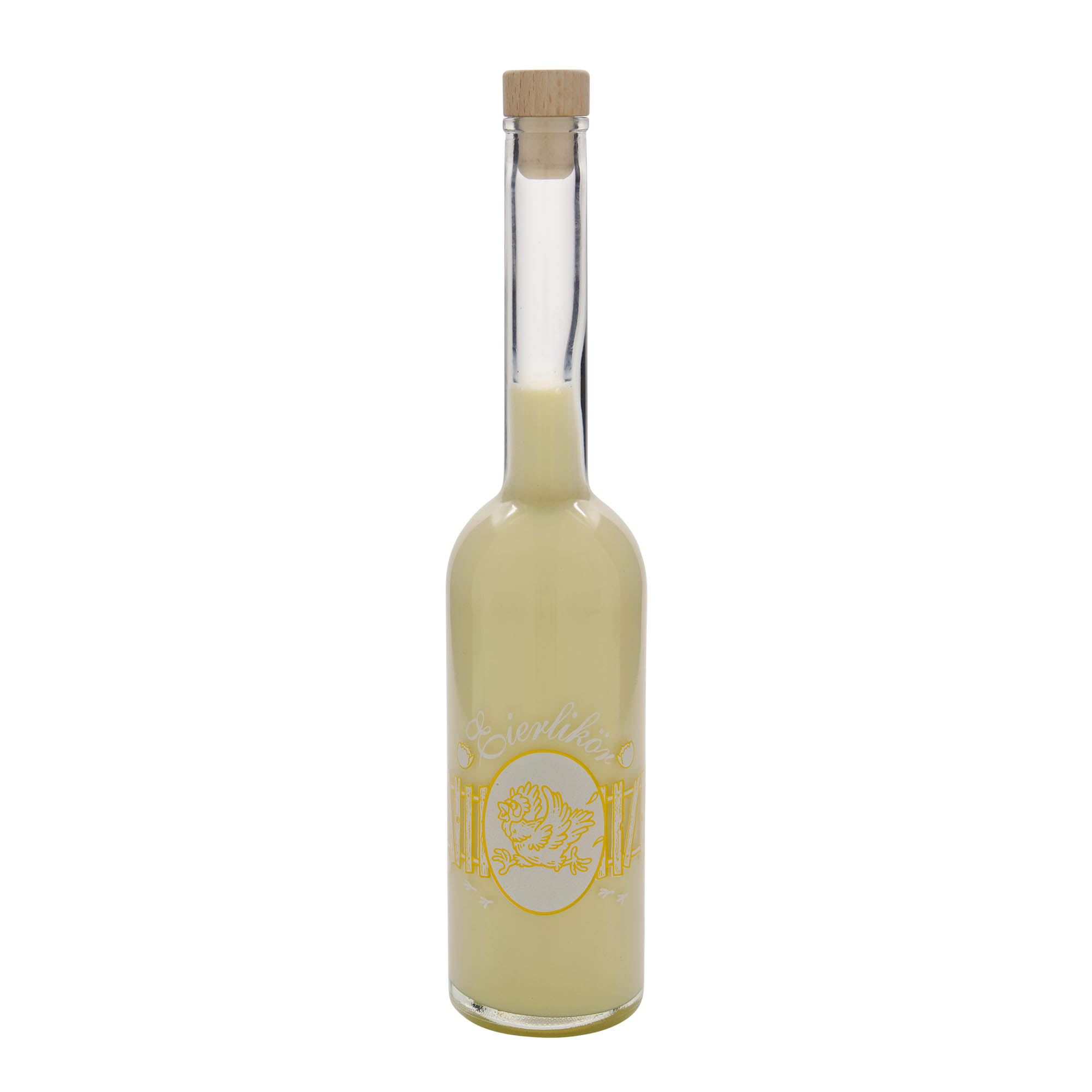 500 ml glass bottle 'Opera', design: egg liqueur, opening: cork 500 ml glass bottle 'Opera', design: egg liqueur, opening: cork