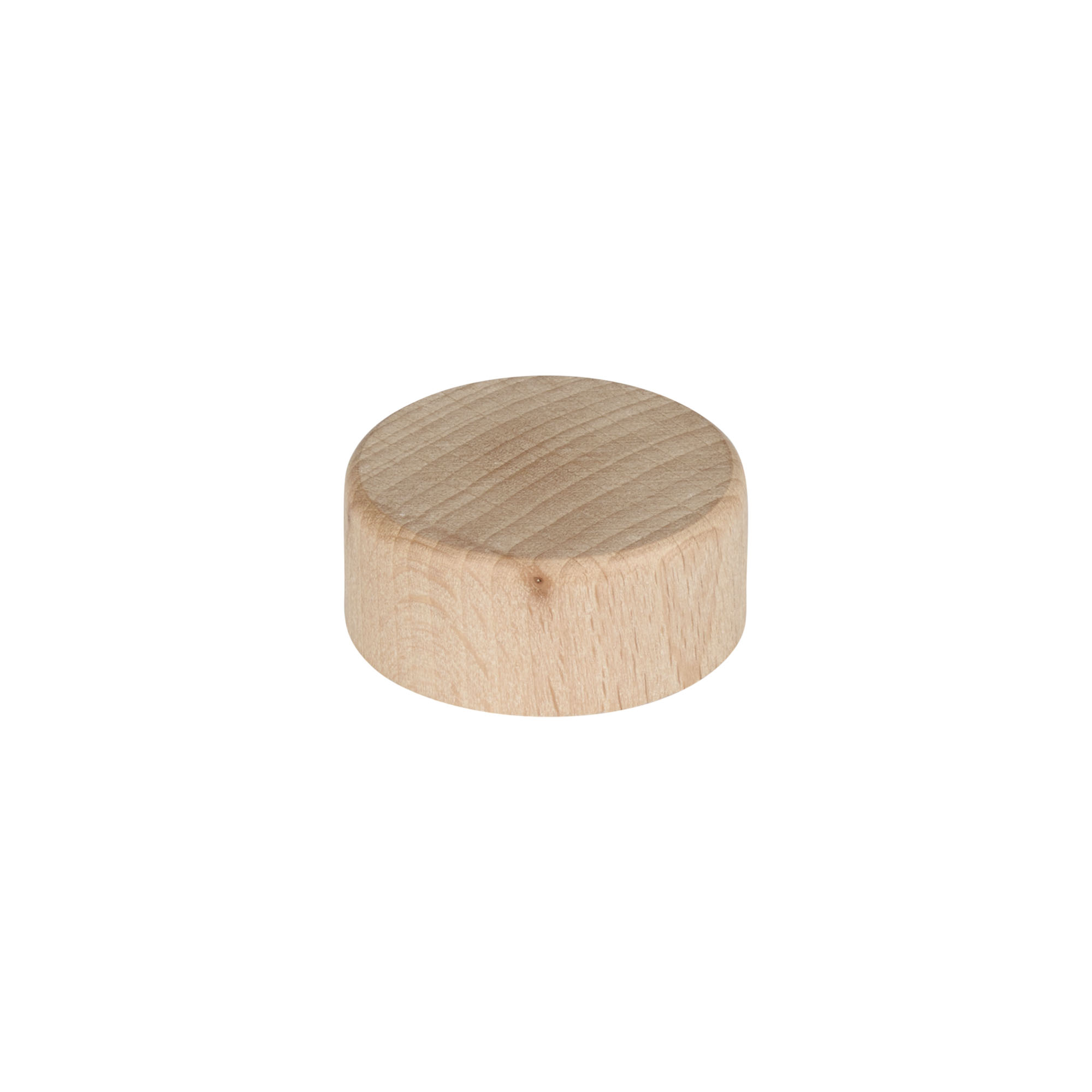 Screw cap, wood, beige, for opening: GPI 28/400