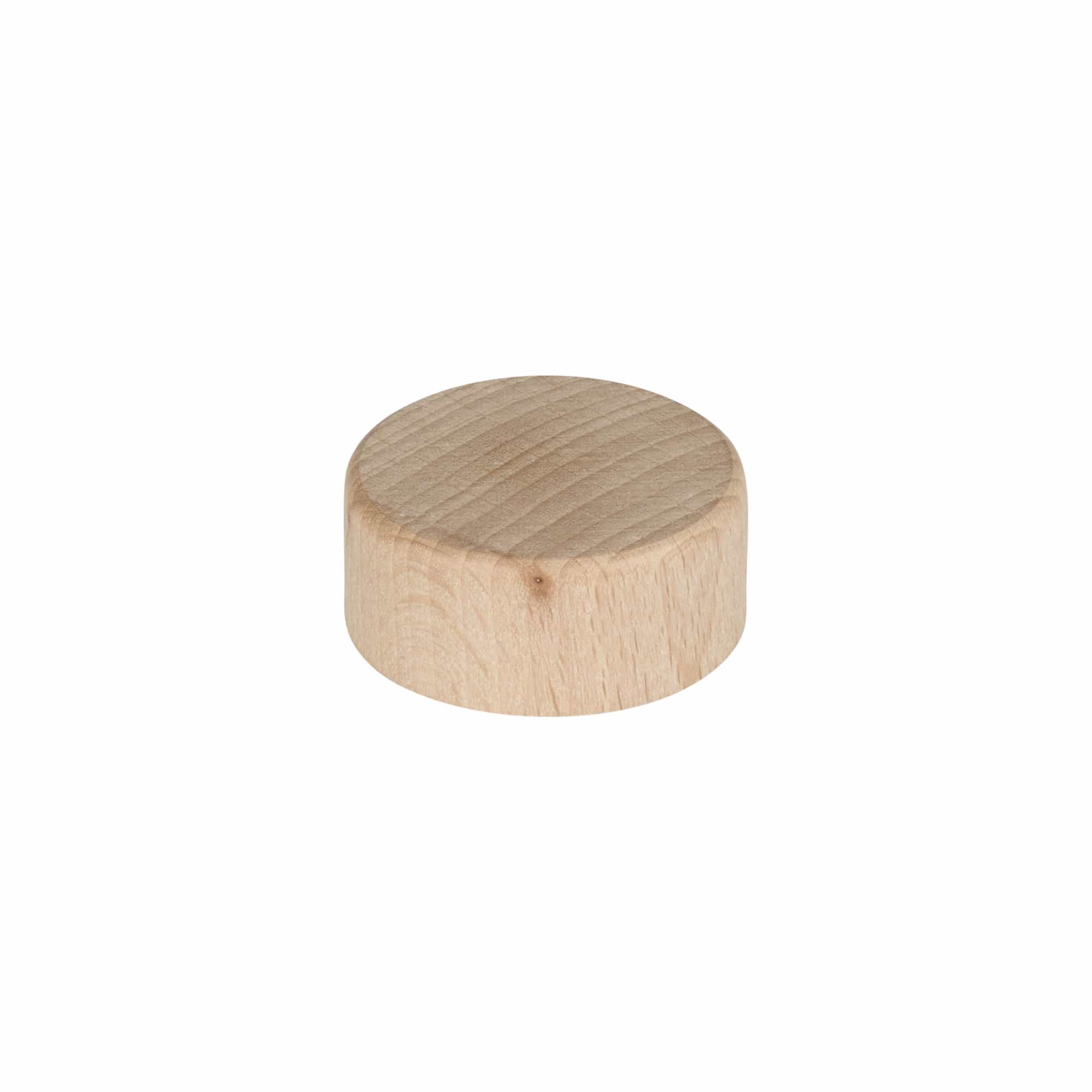 Screw cap, wood, beige, for opening: GPI 28/400