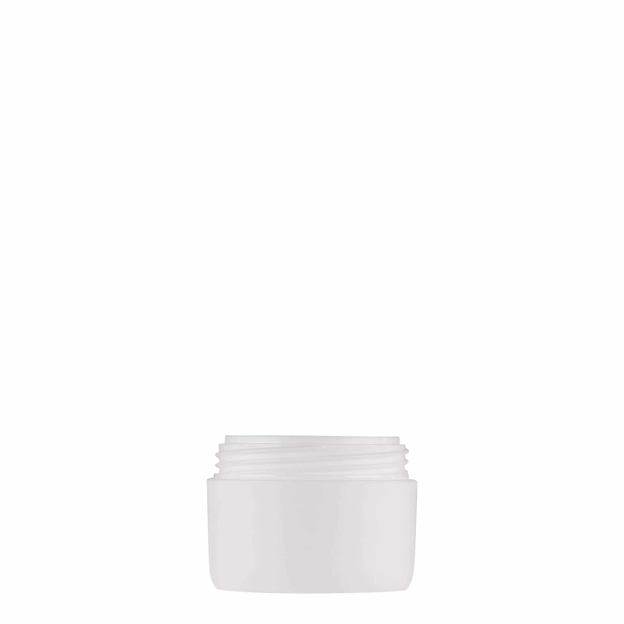 10 ml plastic jar 'Antonella', PP, white, closure: screw cap