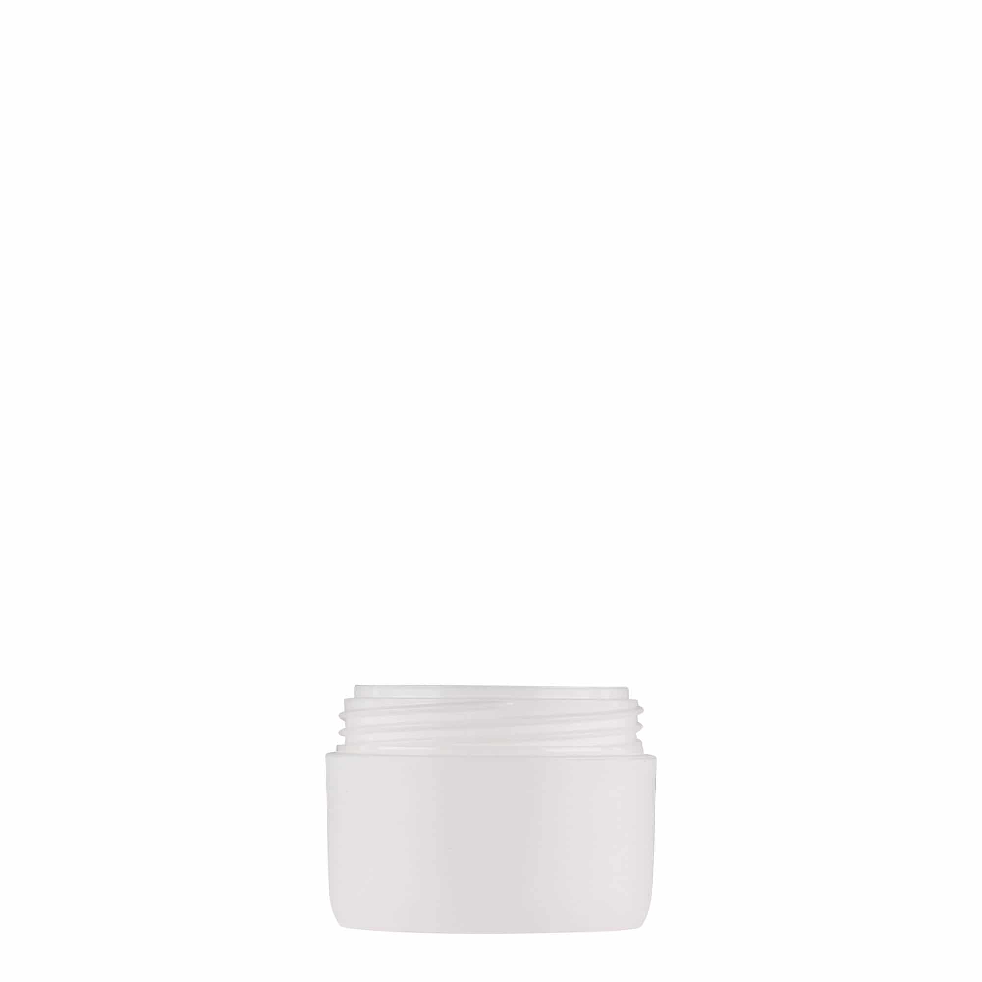 10 ml plastic jar 'Antonella', PP, white, opening: screw cap