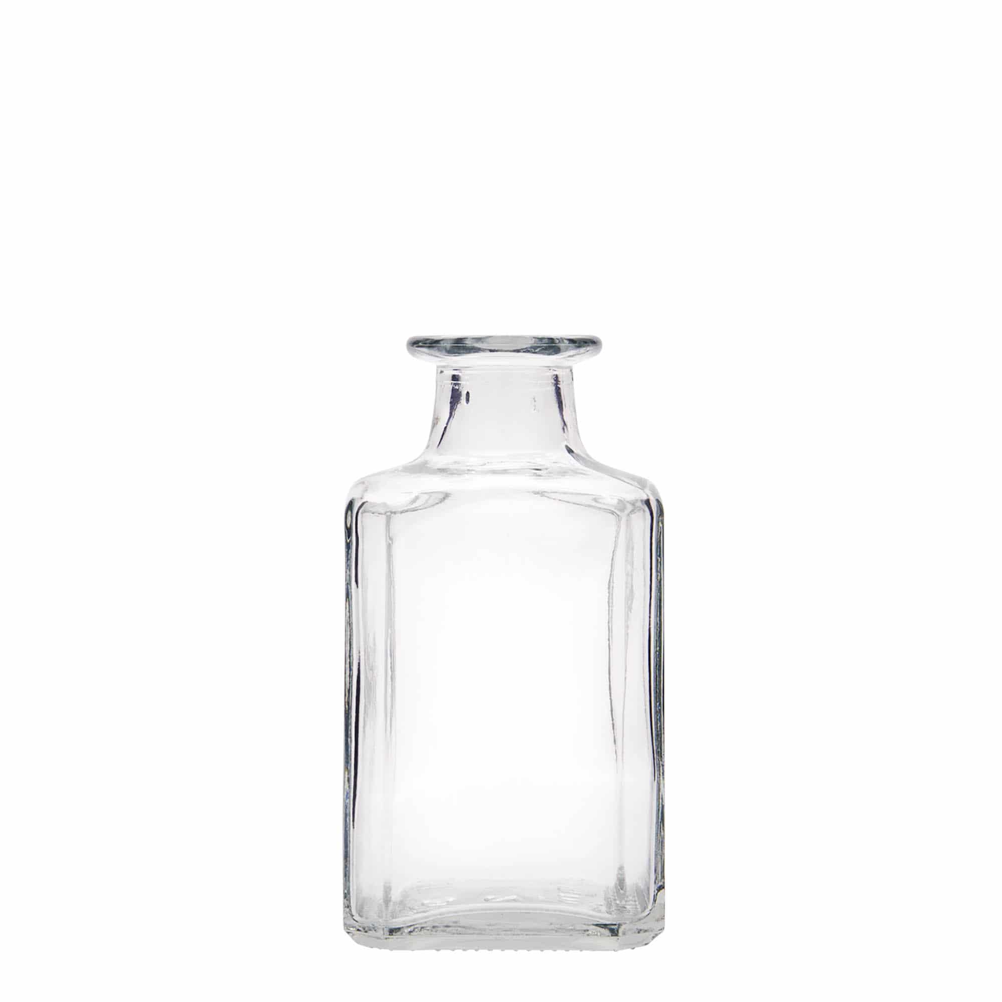 250 ml glass bottle 'Torben', square, closure: cork
