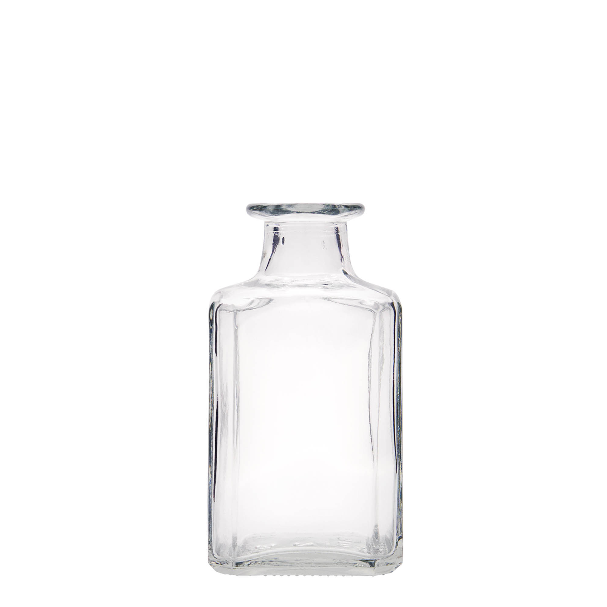 250 ml glass bottle 'Torben', square, opening: cork 250 ml glass bottle 'Torben', square, opening: cork