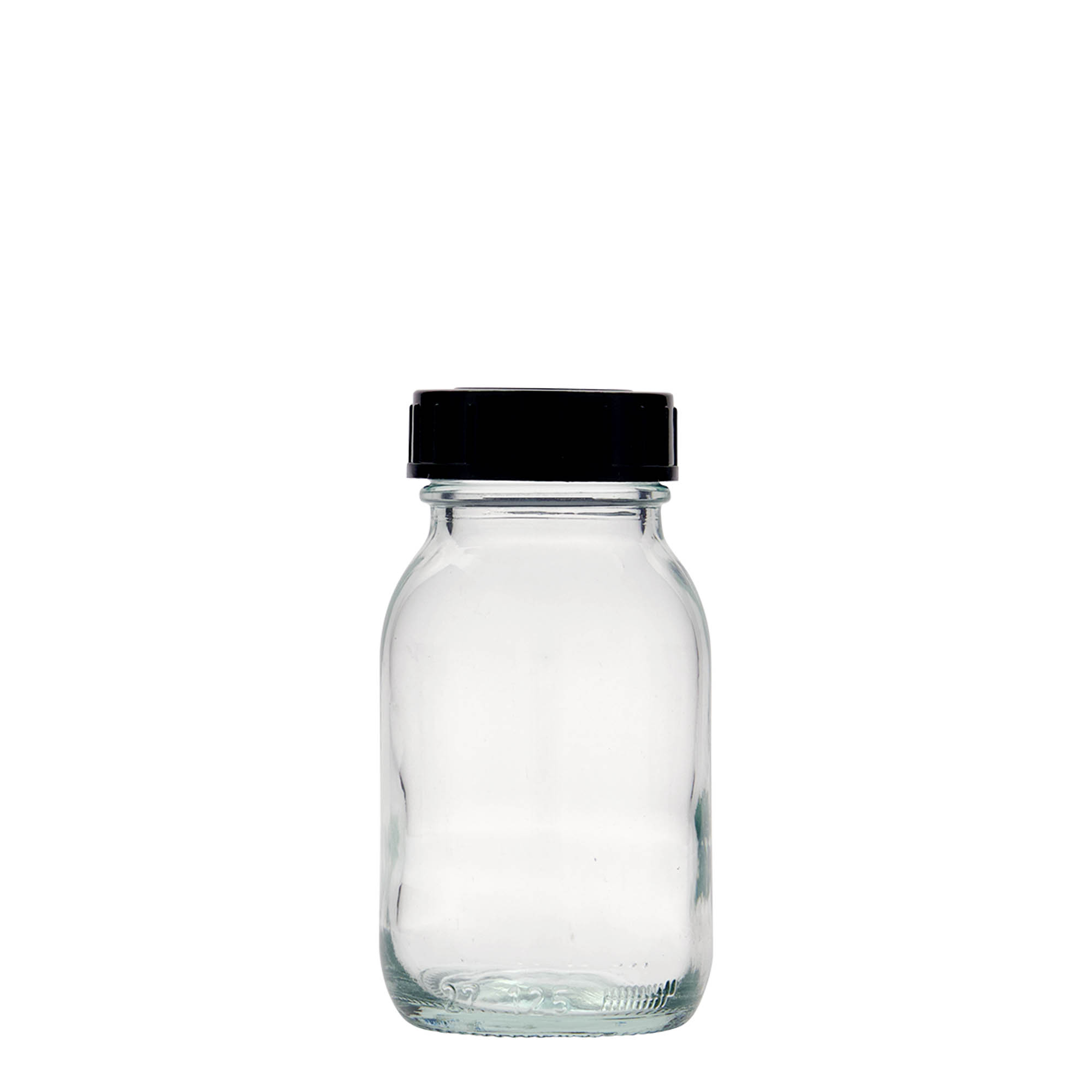 125 ml wide-neck jar, opening: DIN 40 125 ml wide-neck jar, opening: DIN 40