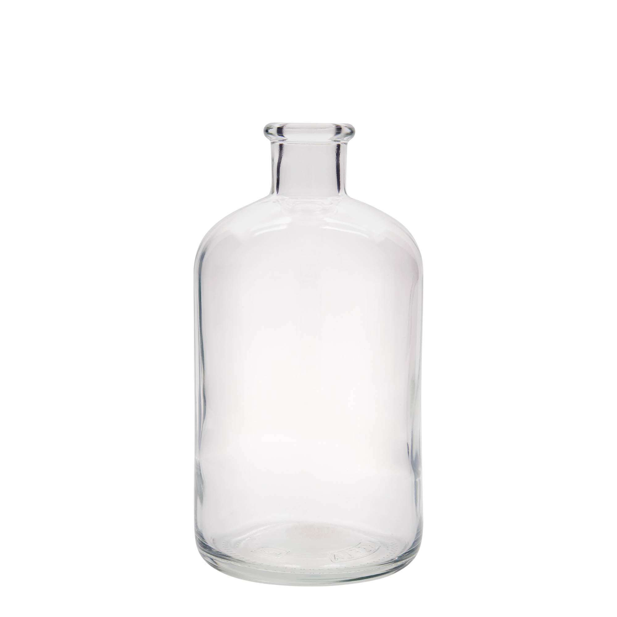 1,000 ml glass bottle apothecary, opening: cork