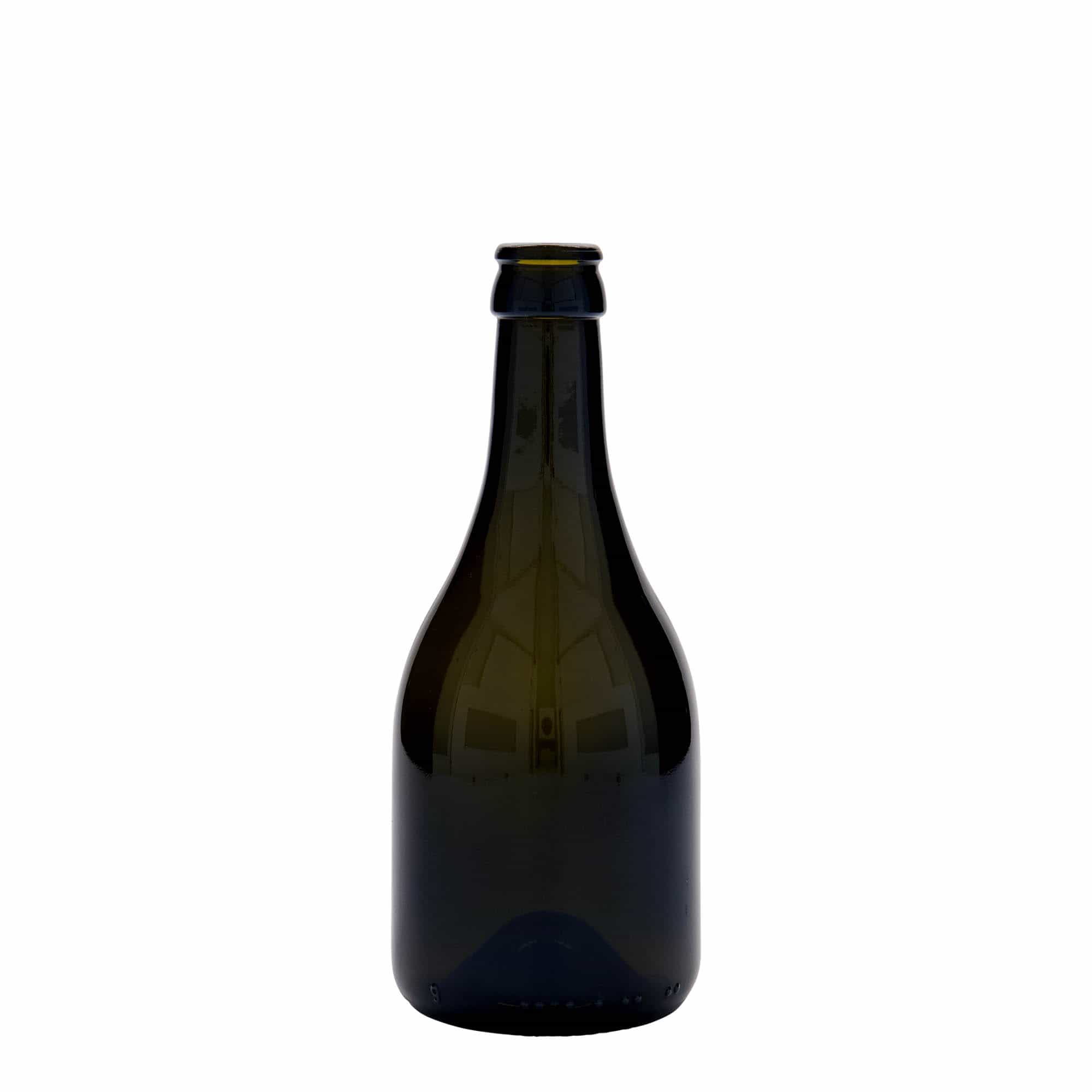 330 ml beer bottle 'Horta', glass, antique green, opening: crown cap