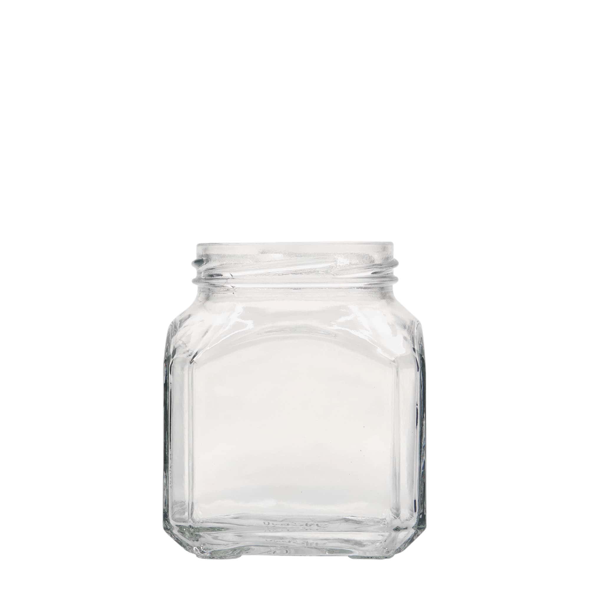 314 ml square glass 'Milan', opening: Twist-Off (TO 63)