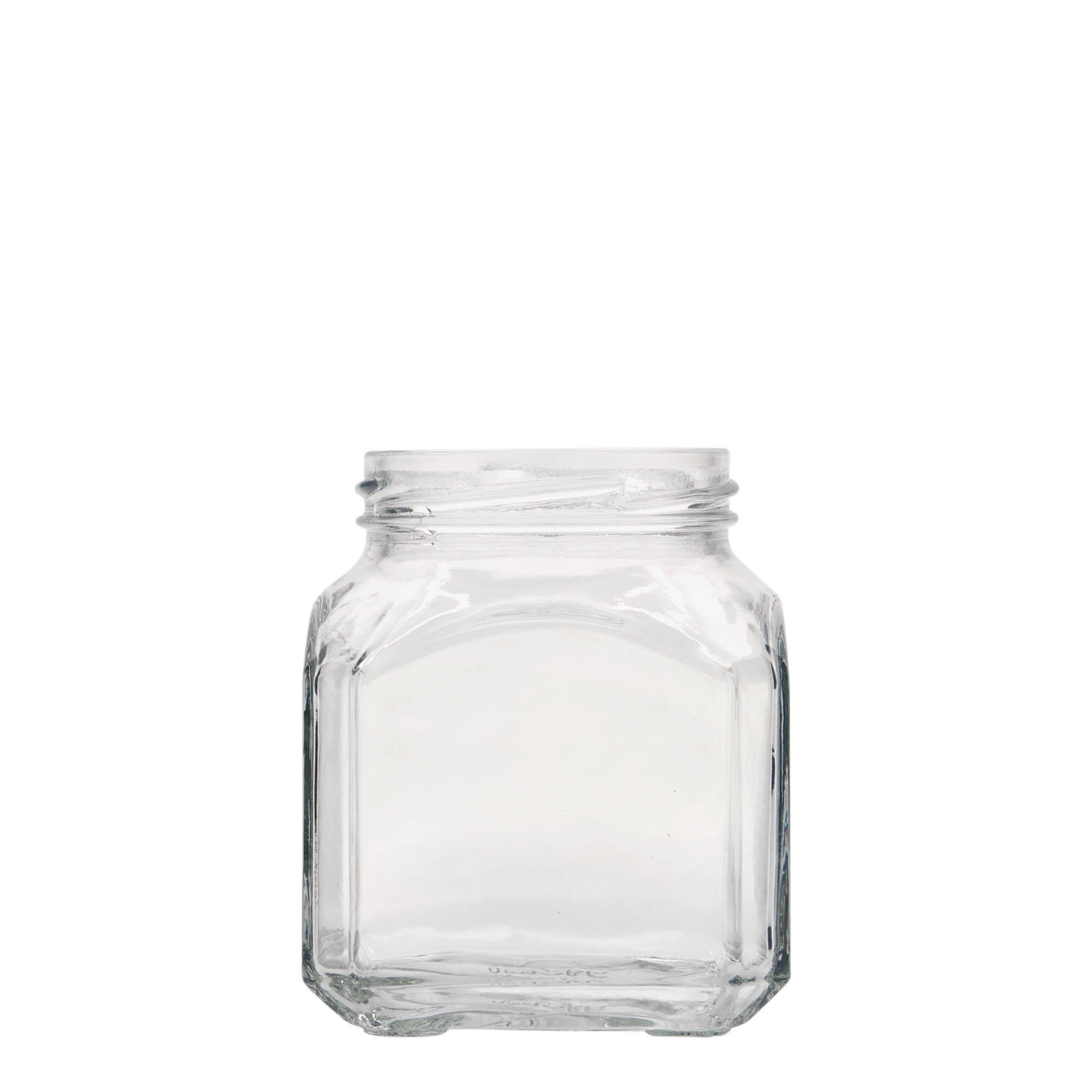 314 ml square glass ‘Milan’, opening: Twist-off (TO 63)