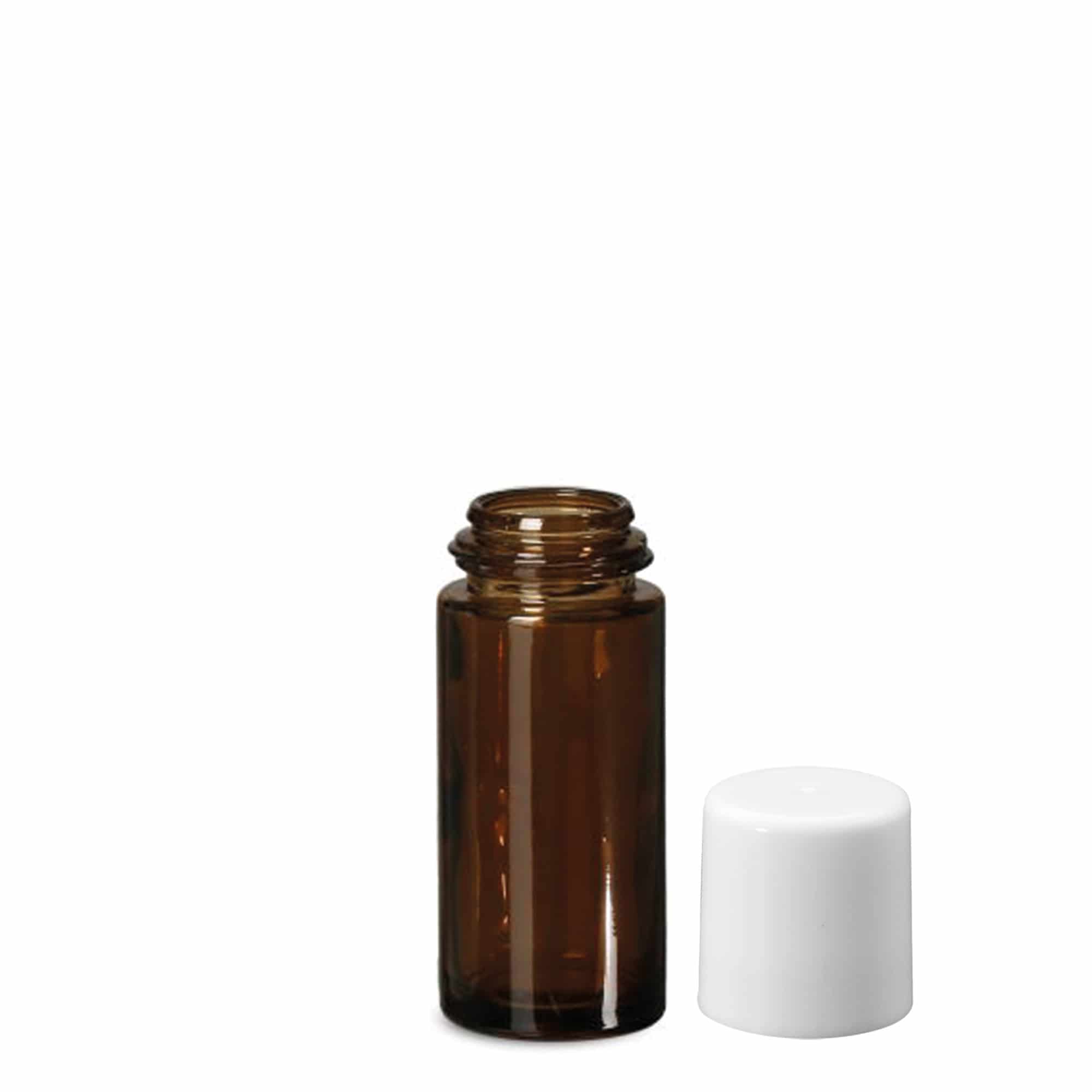50 ml roll-on bottle, glass, brown, opening: screw cap 50 ml roll-on bottle, glass, brown, opening: screw cap