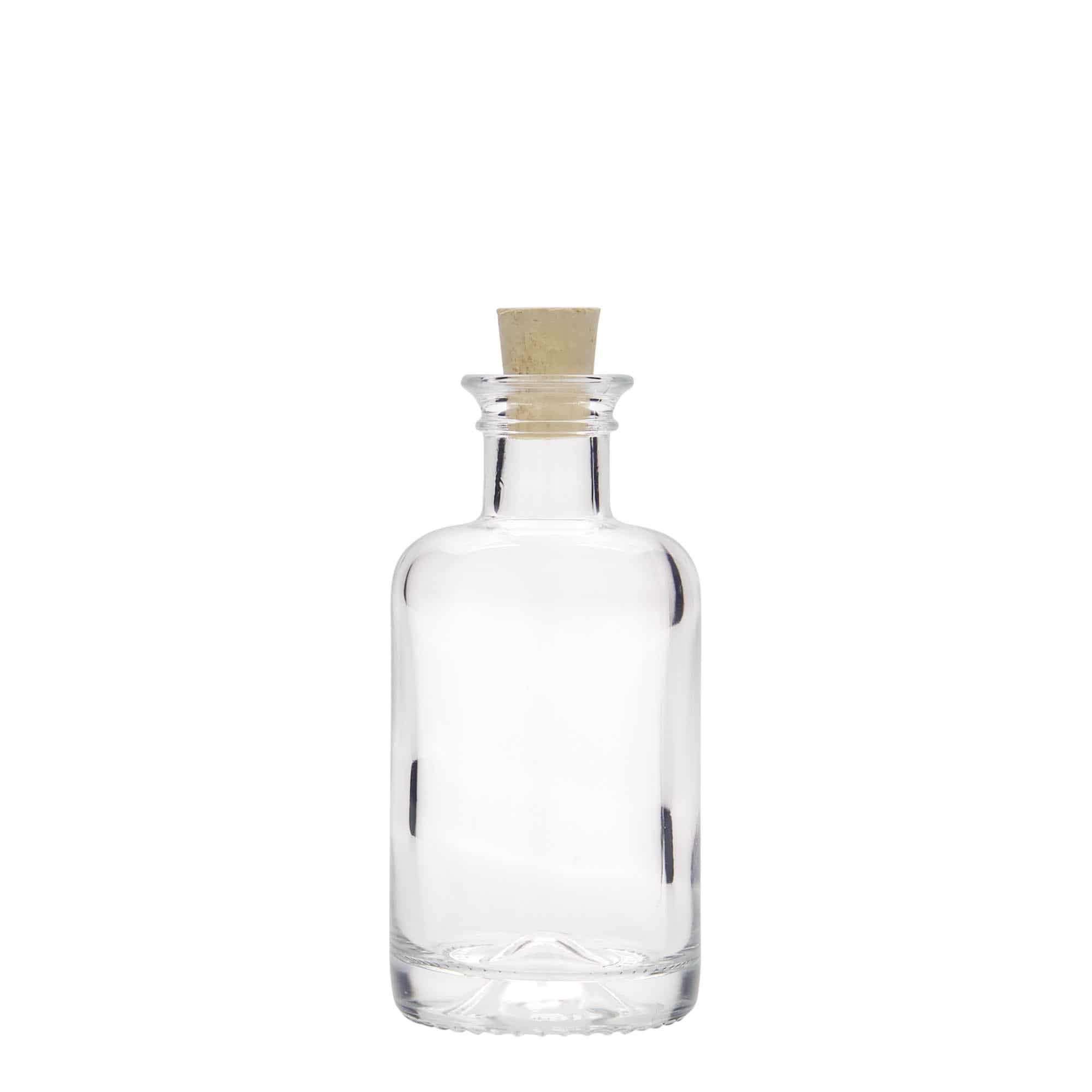 100 ml glass bottle apothecary, opening: cork