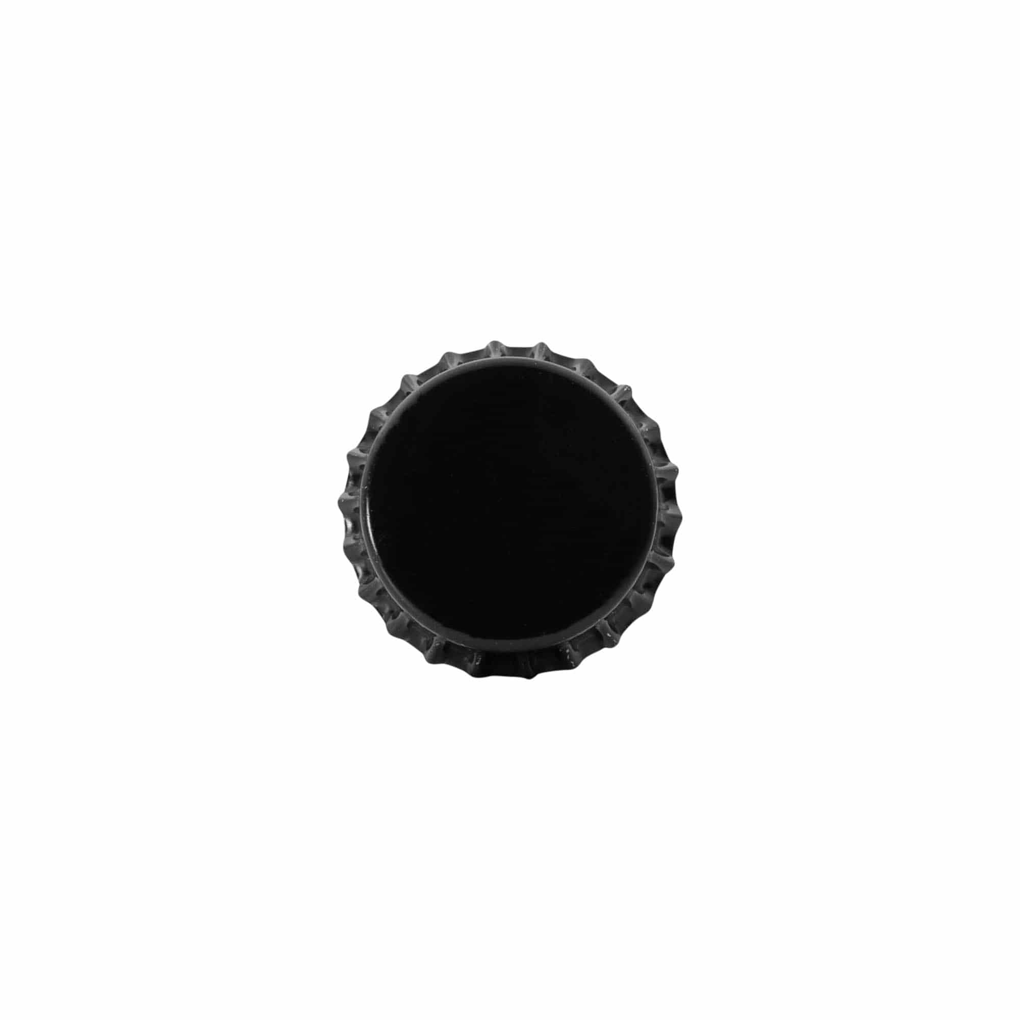 Crown caps 29 mm, metal, black Crown caps 29 mm, metal, black