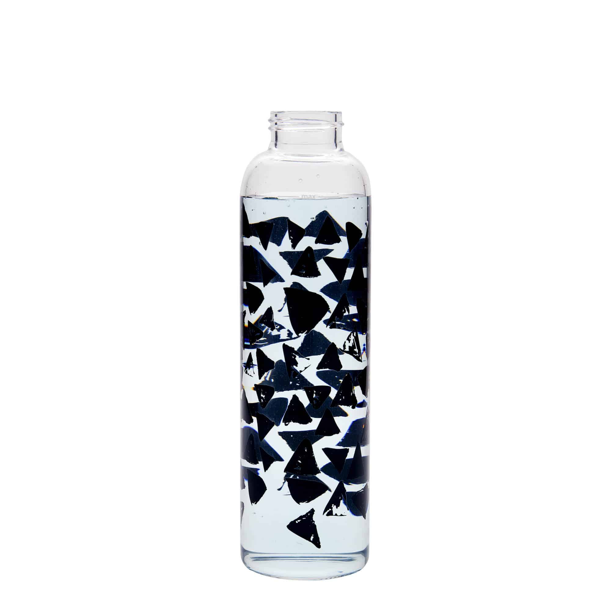 500 ml Drinking Bottle 'Perseus - Black Triangles', Opening: Screw Cap 500 ml Drinking Bottle 'Perseus - Black Triangles', Opening: Screw Cap