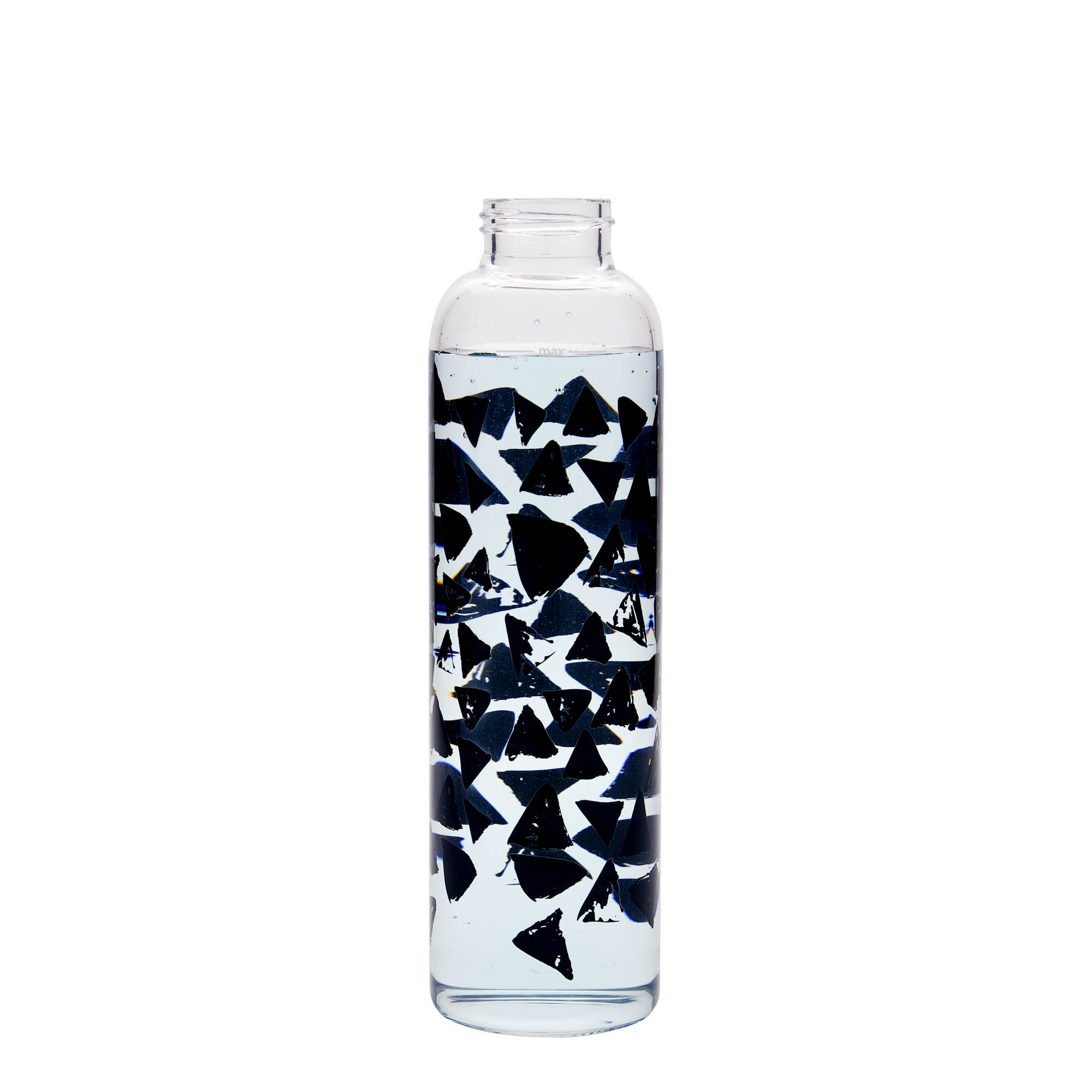 500 ml Drinking Bottle 'Perseus - Black Triangles', Opening: Screw Cap 500 ml Drinking Bottle 'Perseus - Black Triangles', Opening: Screw Cap