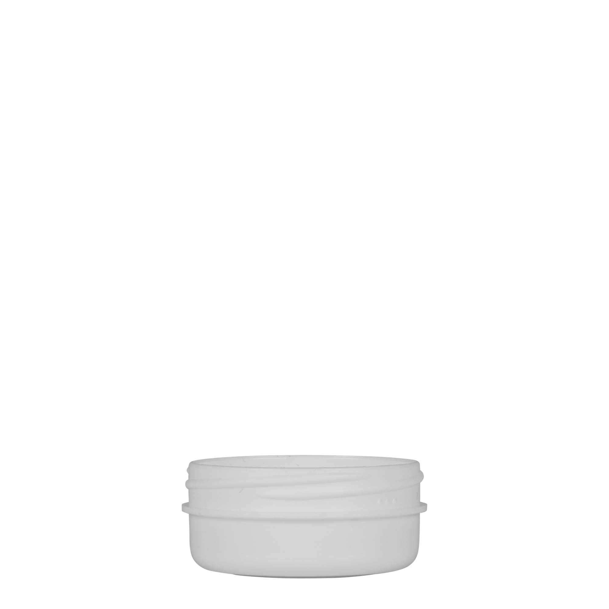 12 ml plastic jar ‘White Line’, PP, white, opening: screw cap