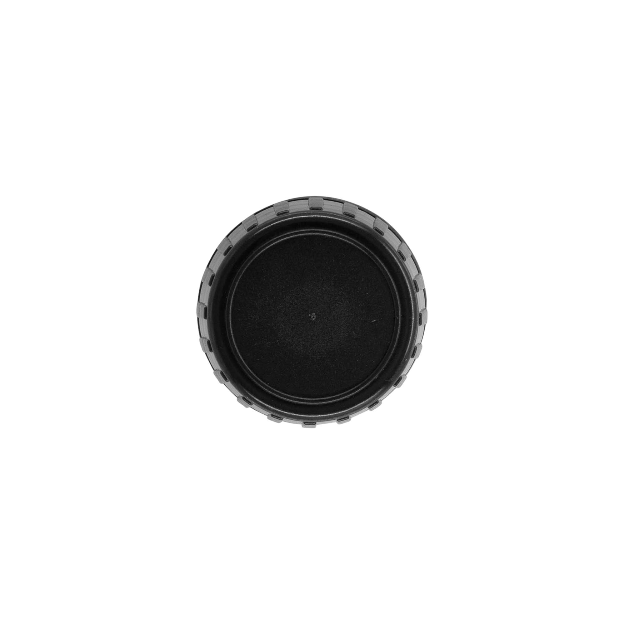 Screw cap originality, PP plastic, black, for opening: PP 28