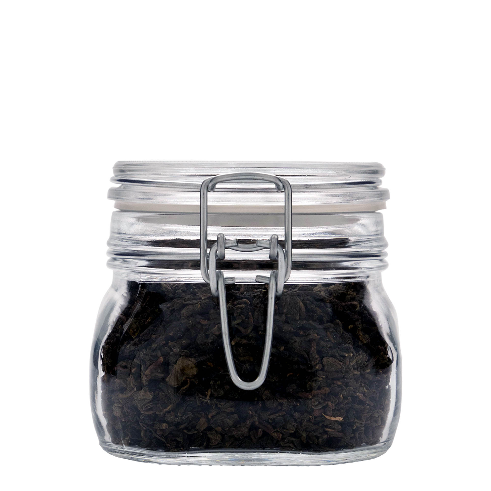 500 ml wire bail jar ‘Fido’, square, opening: wire bail closure
