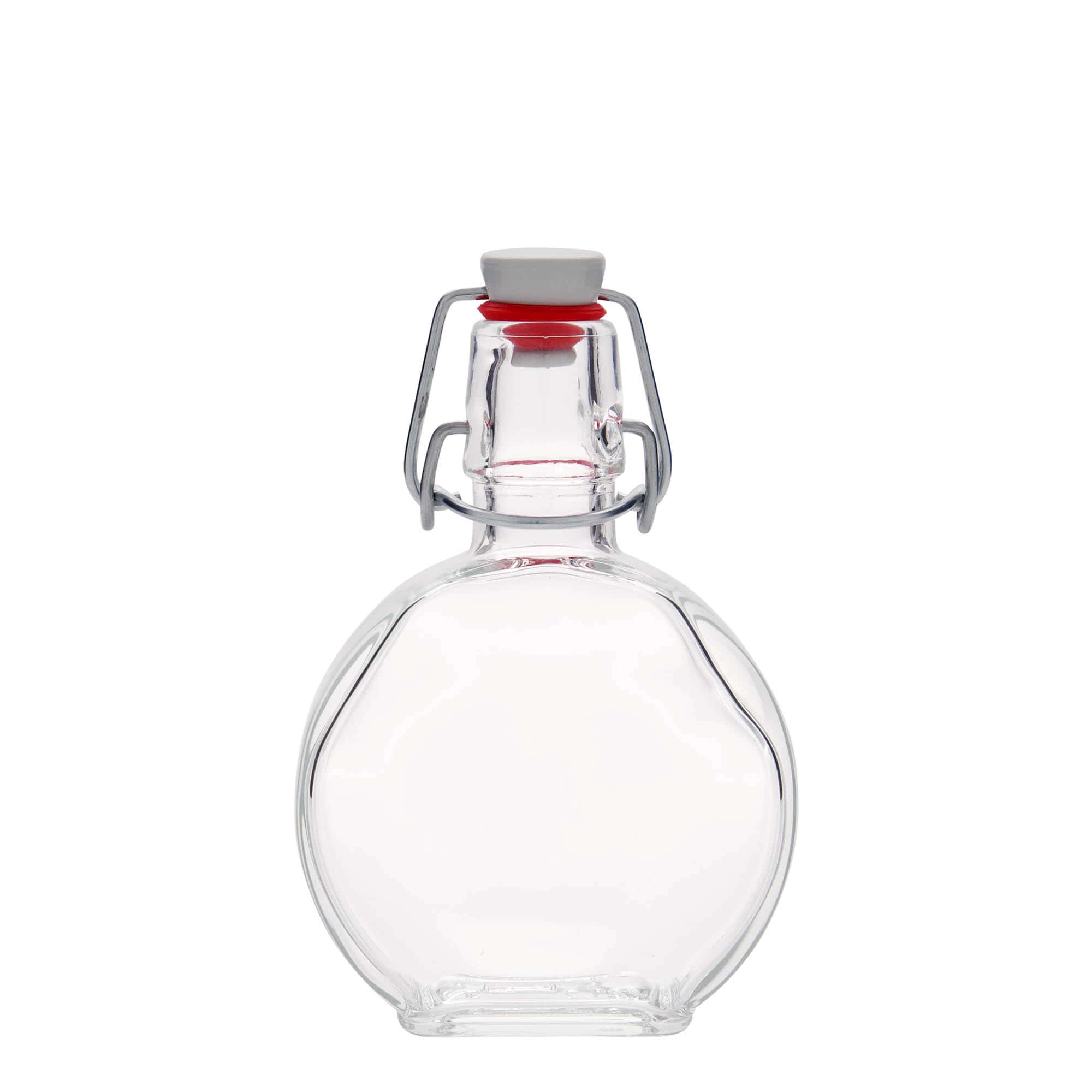 200 ml glass bottle 'Sensatione', rectangular, opening: swing top closure